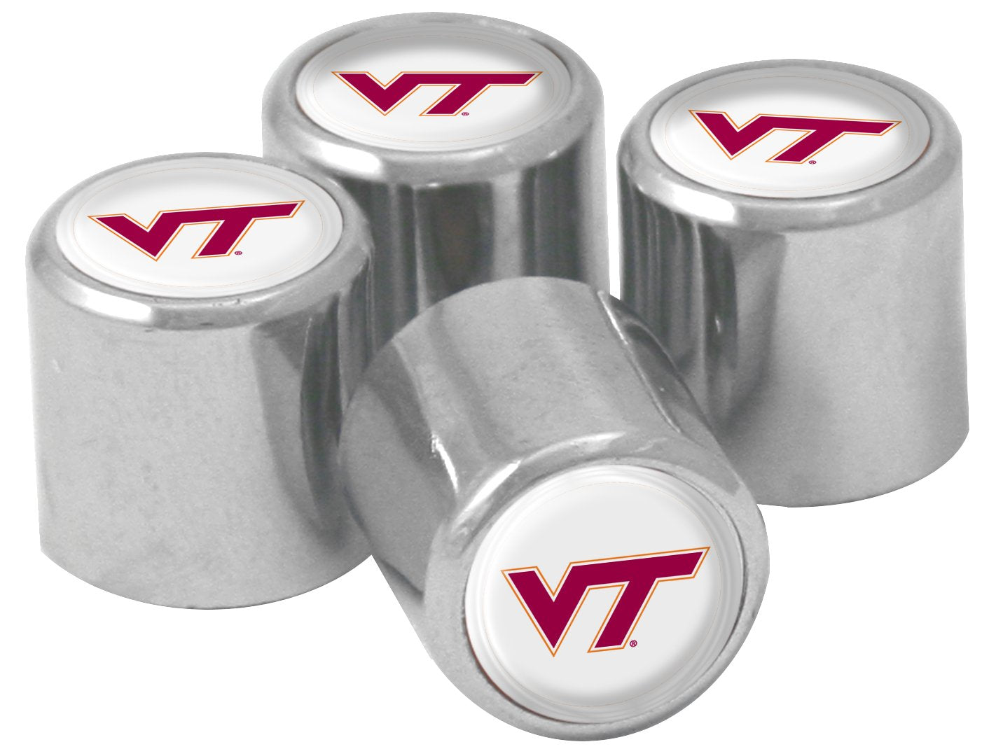 Ncaa Virginia Tech Hokies Metal Tire Valve Stem Caps, 4-Pack