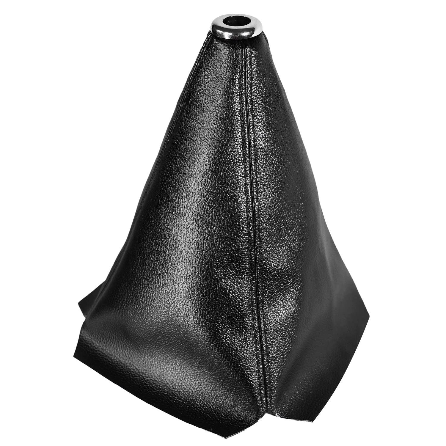 Qiang Kun Universal Car Shift Knob Dust Cover Black Pu Leather Manual/Auto Shifter Shift Boots Cover (Black)