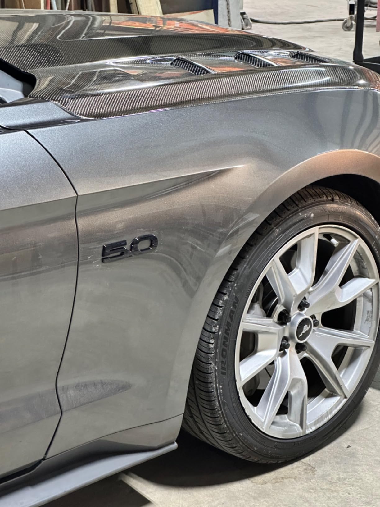 Zorratin 2015-2023 All Gloss Black Door Fender Side 5.0 Emblem for Ford Mustang GT F150