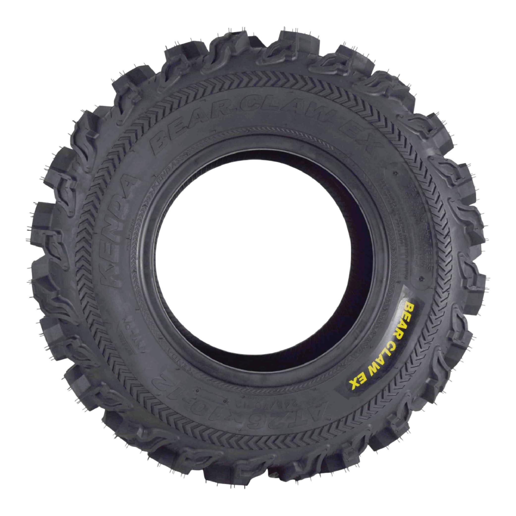 Kenda Bearclaw Ex K573-26X10-12 Front & 26X12-12 Rear Tires For All Terrain (Atv), Utv, And Side By Side (Sxs) Vehicles - 6-Ply