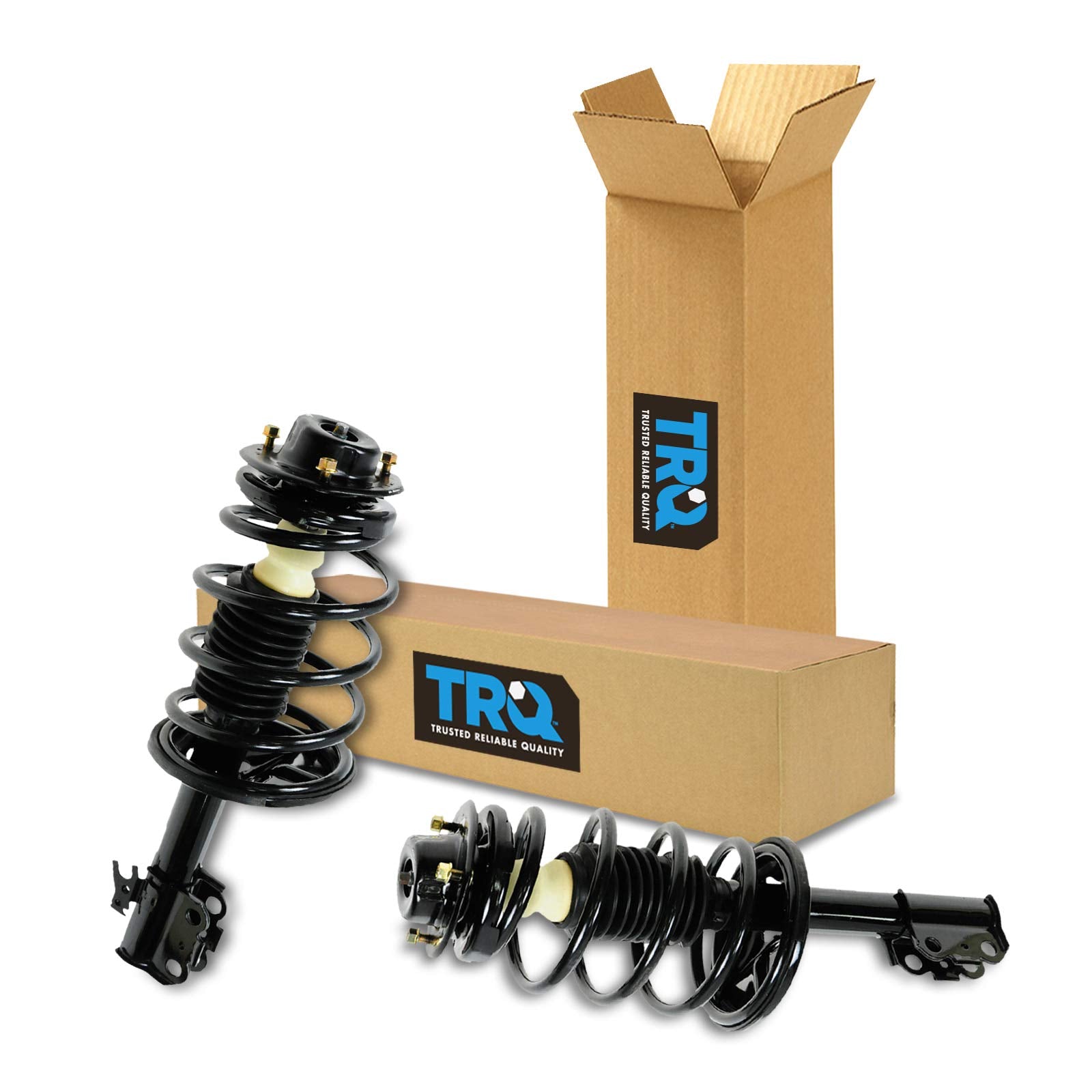 Trq Front Strut & Coil Spring Assembly Set Driver & Passenger Sides Compatible With 95-96 Toyota Camry