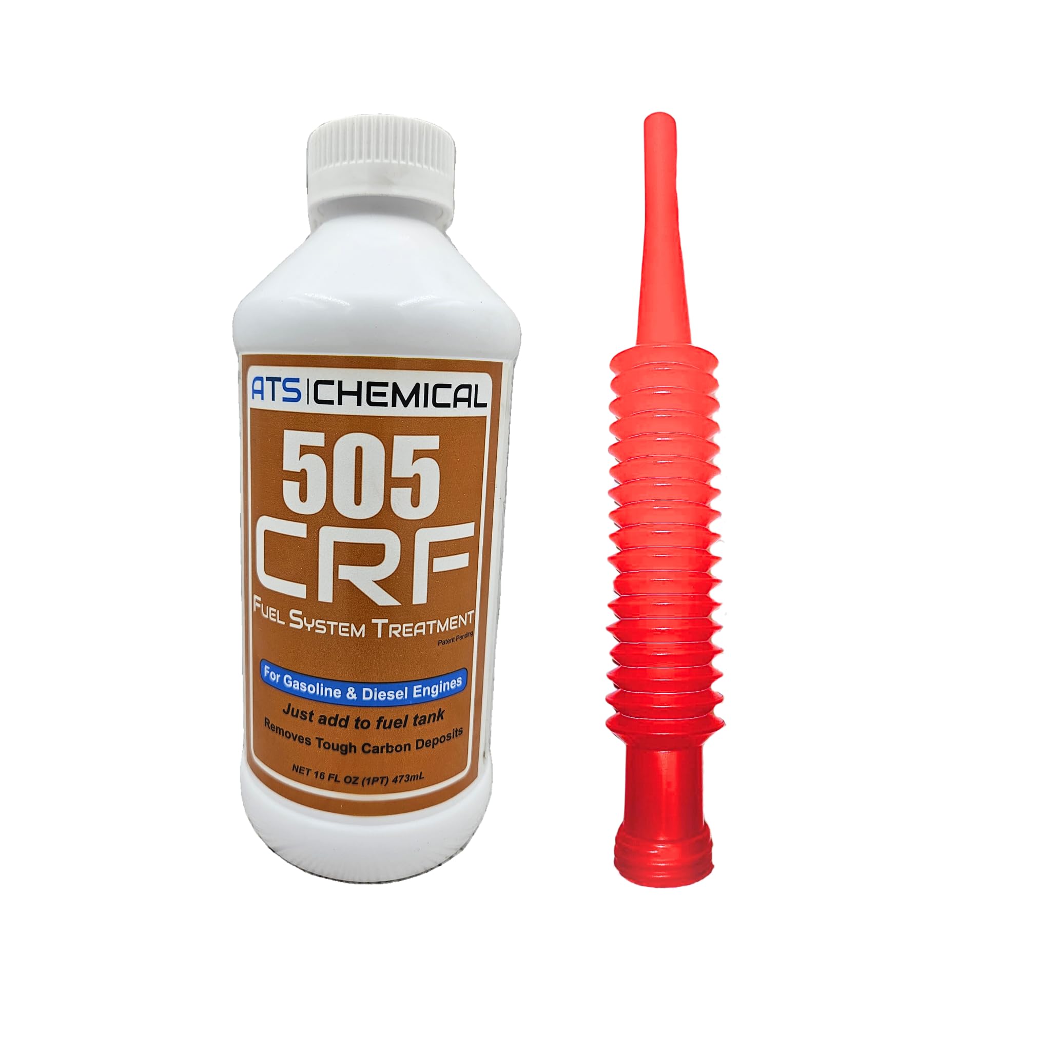 ATS Chemical 505 CRF Fuel System Treatment with AntiSpill Spout