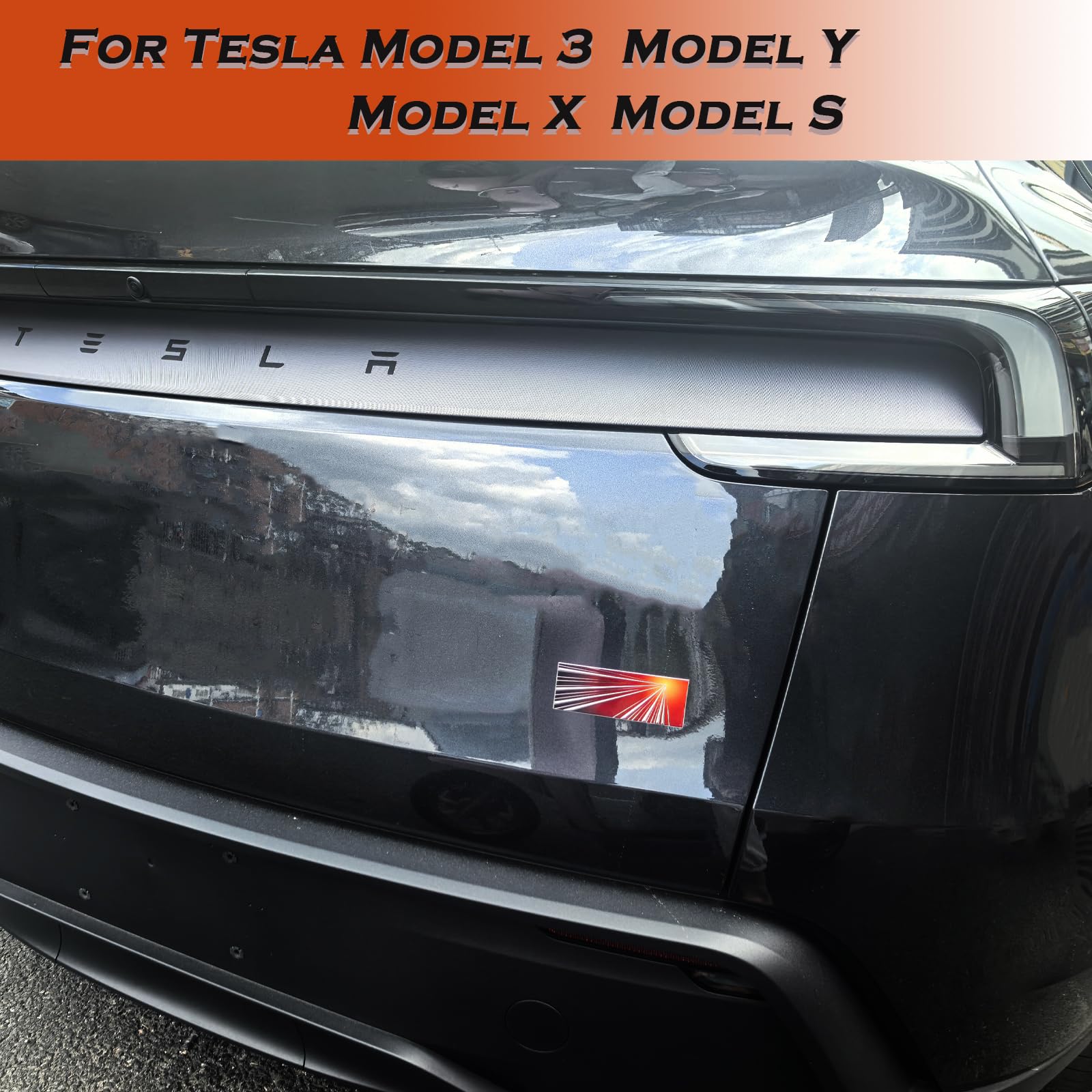 Yhcdsea Dual Motor Badge Emblem Sticker Plaid Decor Compatible For Model 3 Y X S Accessories (Juniper Badge)