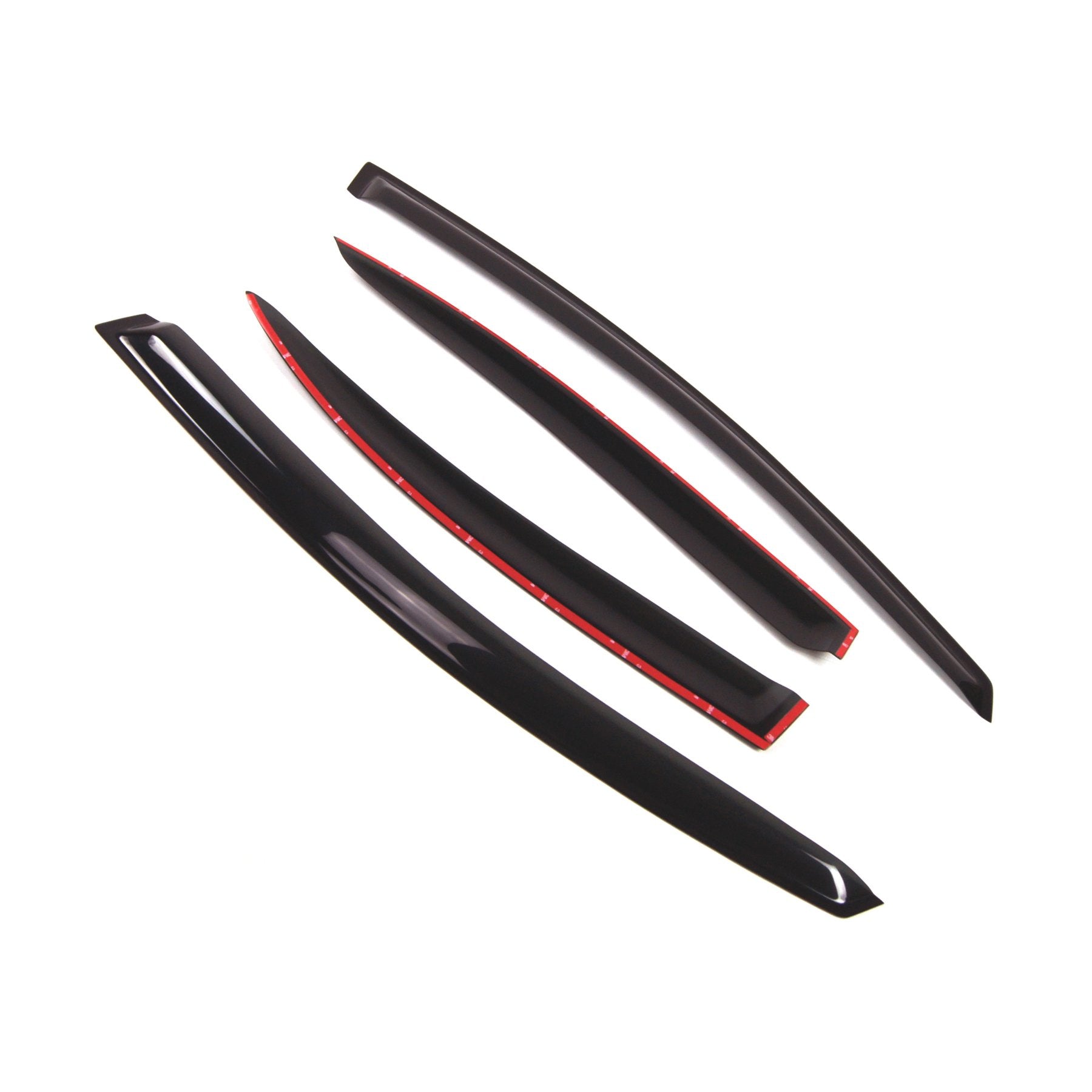 Tuningpros Outside Mount Window Vent Visors Rain Guards Compatible With Honda Civic Sedan 2006-2011 | Side Window Wind Deflector