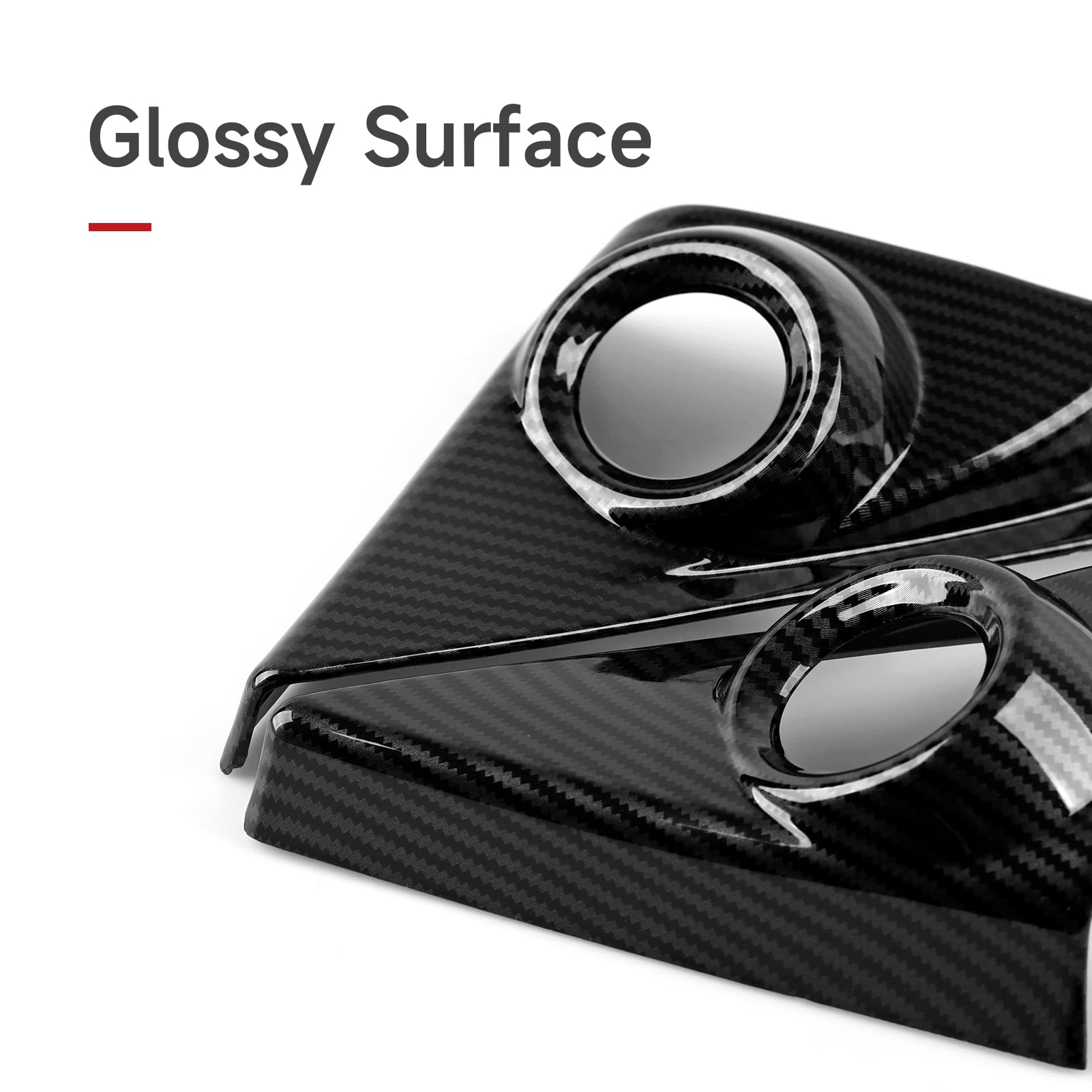 BRMYL Car A Pillar Speaker Cover Decals for Honda Civic 2016 2017 2018 2019 2020 2021 10th Gen Accessories ABS Carbon Fiber Inte