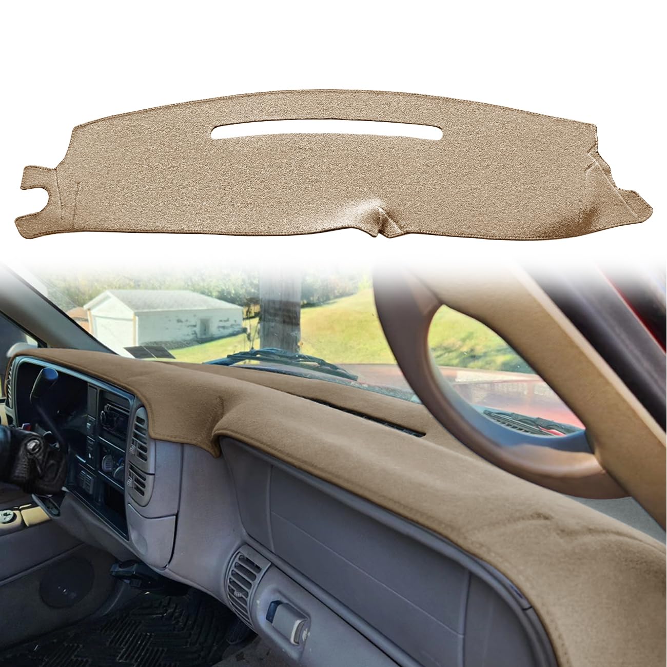 Dash Cover Custom Fit For 1997-2000 Chevy Chevrolet Silverado/Gmc C1500 C2500 C3500 K1500 K2500 K3500, 1997-99 Gmc Yukon/Chevy T