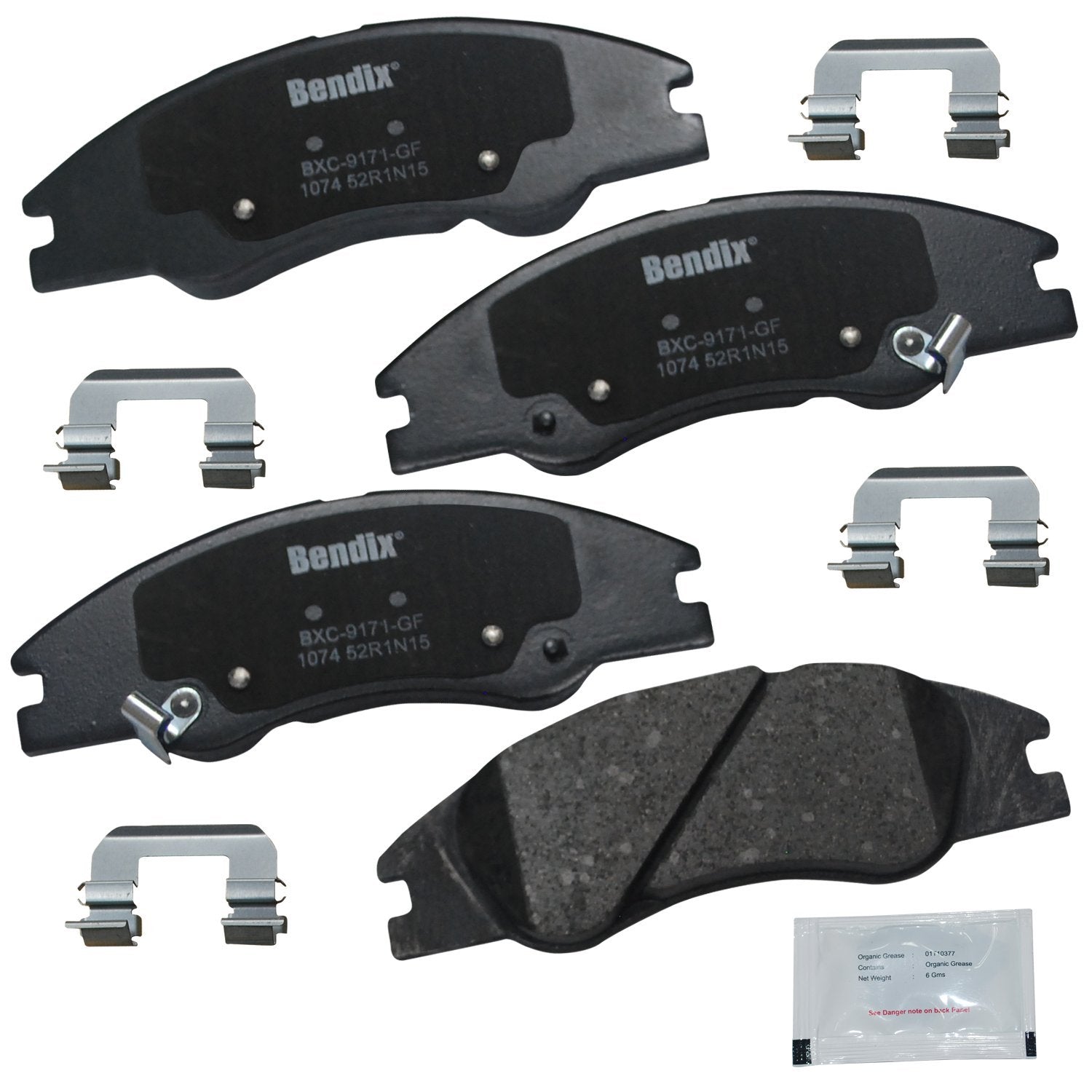 Bendix Priority1 Cfc1074 Ceramic Front Brake Pads For Kia Spectra 2009-2004, Spectra5 2009-2005