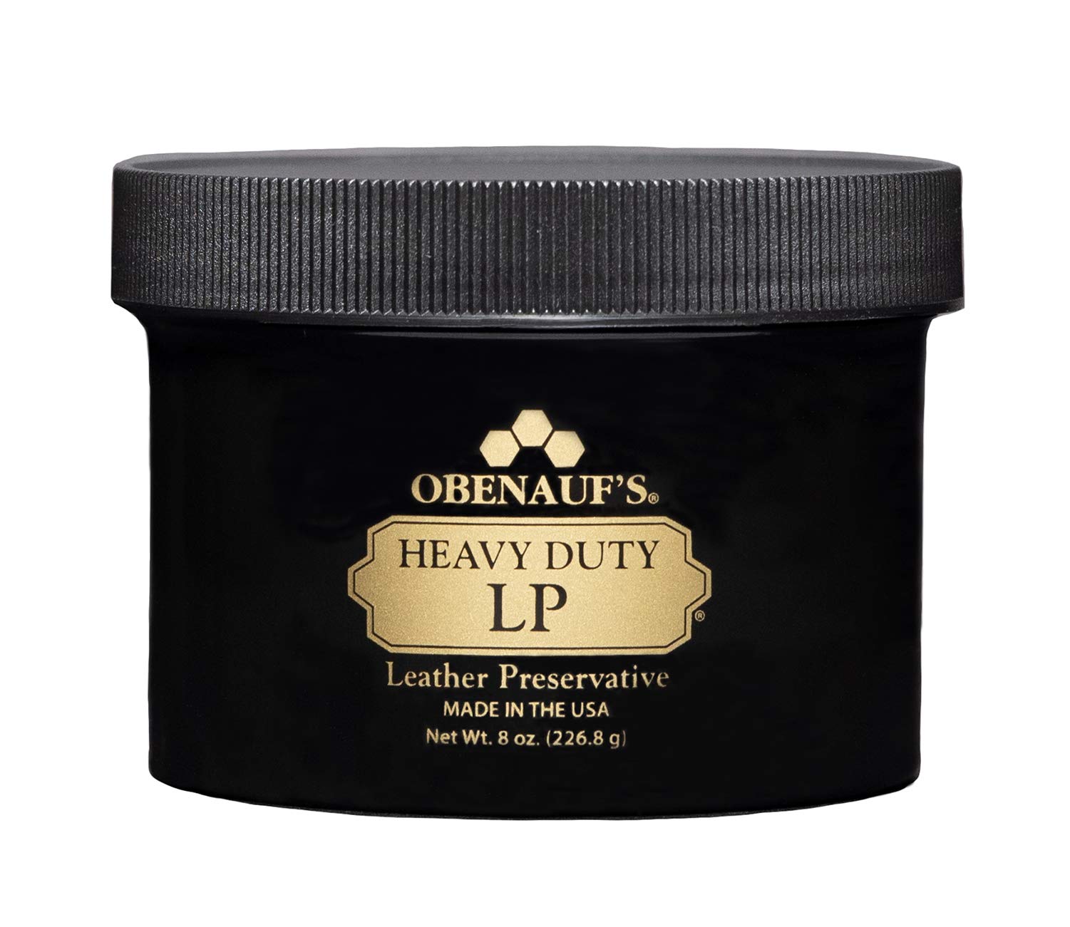 Obenauf's Heavy Duty LP Leather Preservative (8oz)- All Natural Beeswax Oil Conditioner- Rejuvenate Restore & Preserve Sunfaded 