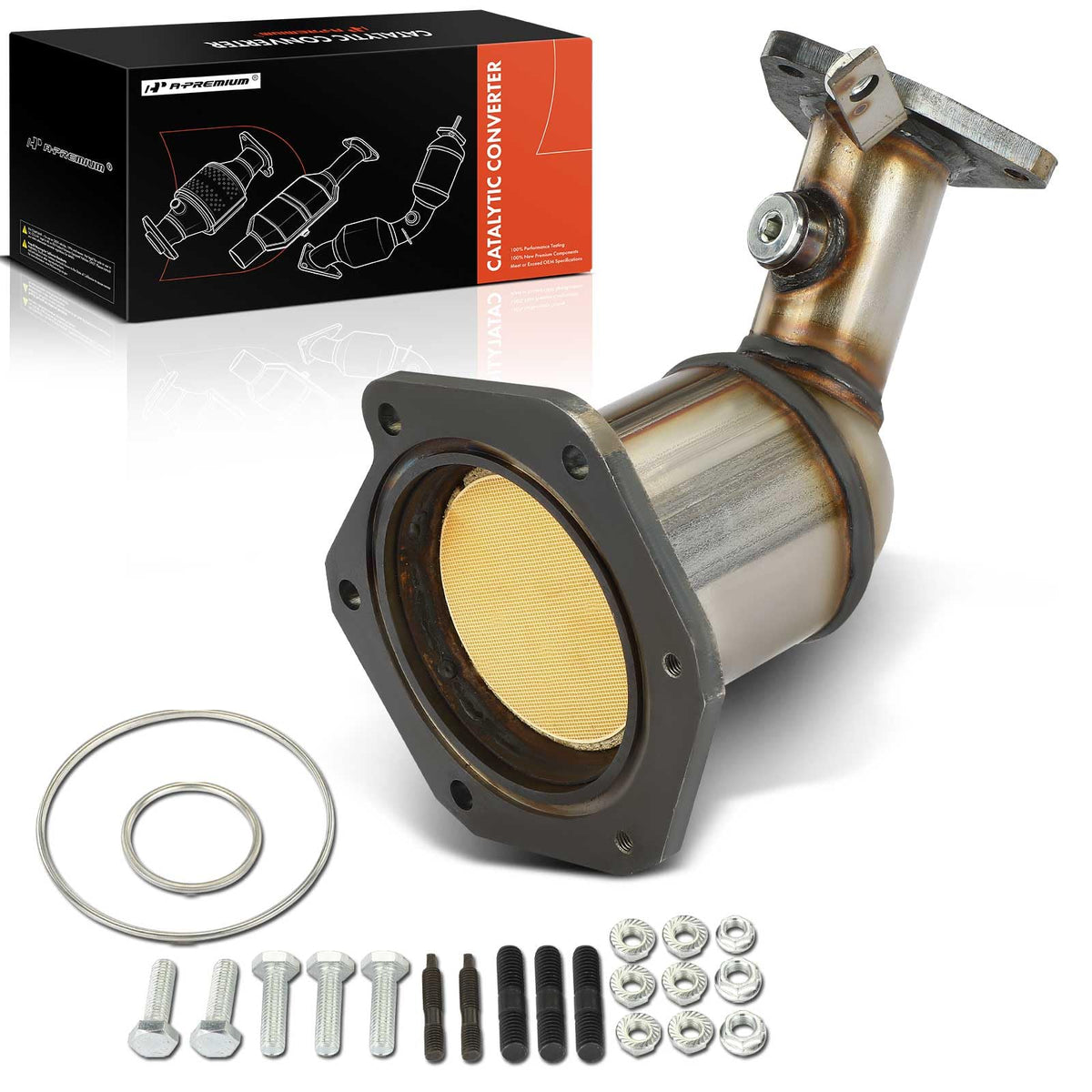 A-Premium Front Left Catalytic Converter Kit Direct-Fit Compatible with Nissan Altima 2007-2018, Murano 2009-2019, Pathfinder 20