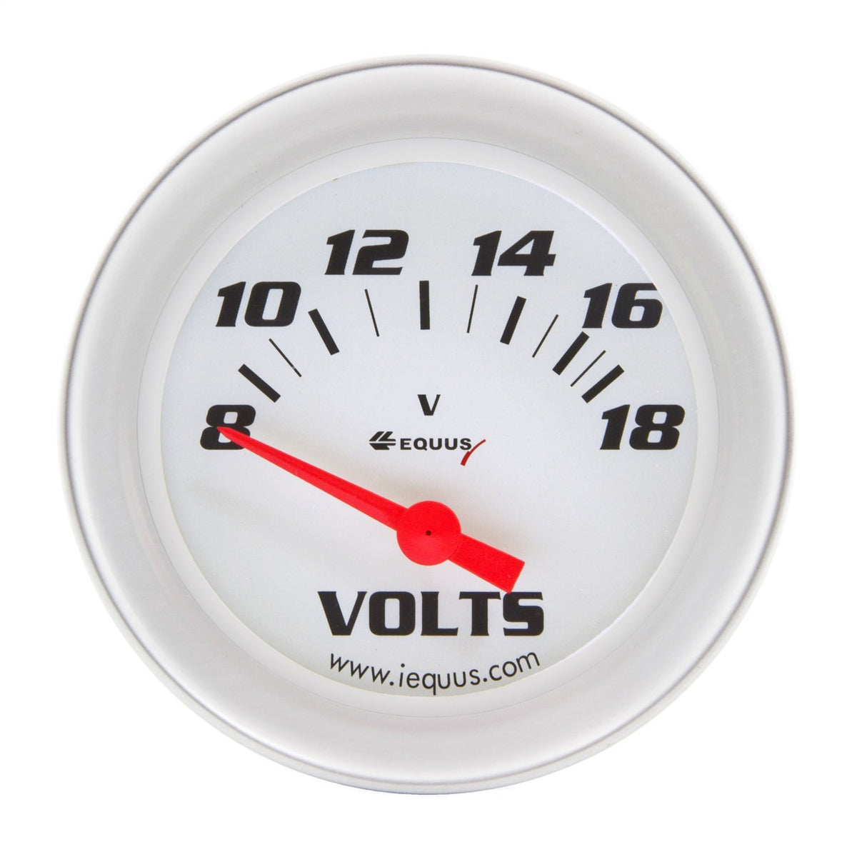 Equus 8268 2 Voltmeter, White with Aluminum Bezel
