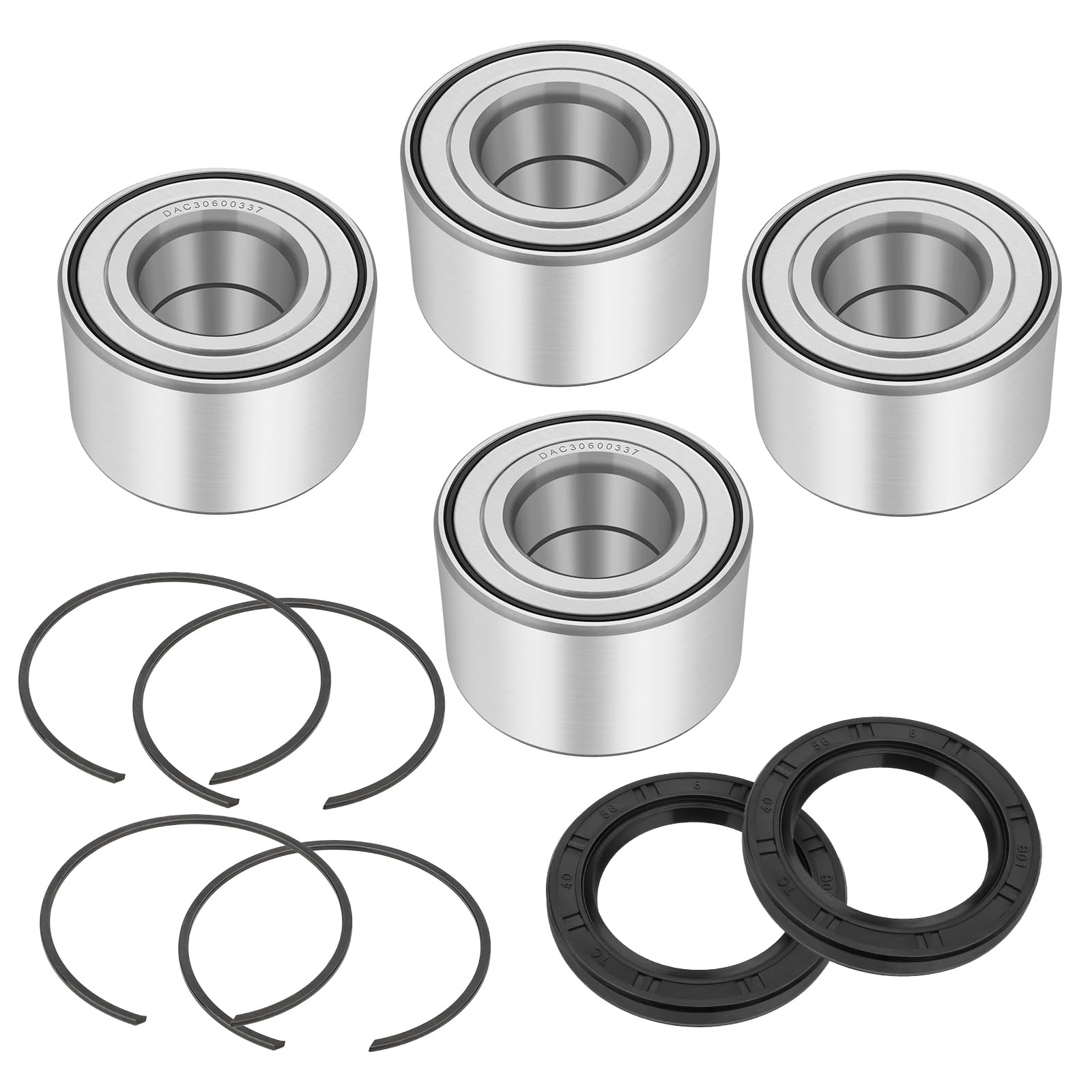 Front&Rear Heavy Duty Wheel Bearing Kit for Can Am Maverick 1000 Commander 1000 800 2011-2016 OEM# 293350118 705400088 293350040