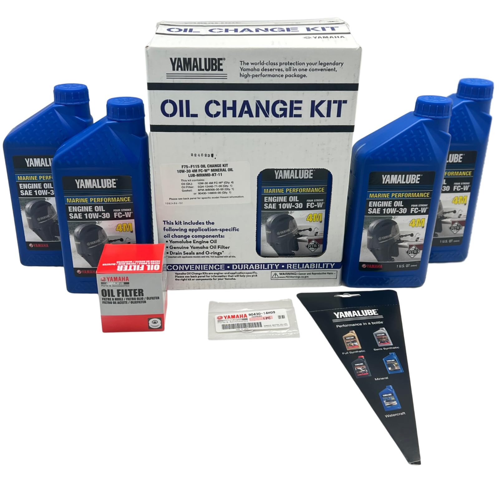 Yamaha Outboard New Oem Oil Change,Filter Service Kit F75-F115, Lub-Mrnmd-Kt-11