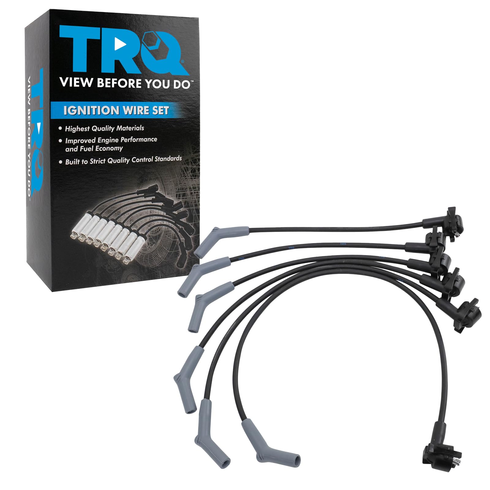 Trq Spark Plug Wire Set Compatible With 1997 Ford Aerostar 97-00 Explorer Ranger Mazda B4000