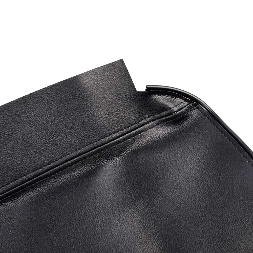 Pit66 Center Console Lid Armrest Cover Replacement Compatible With Dodge 2002-2008 Ram 1500 2500 3500 Leather Black