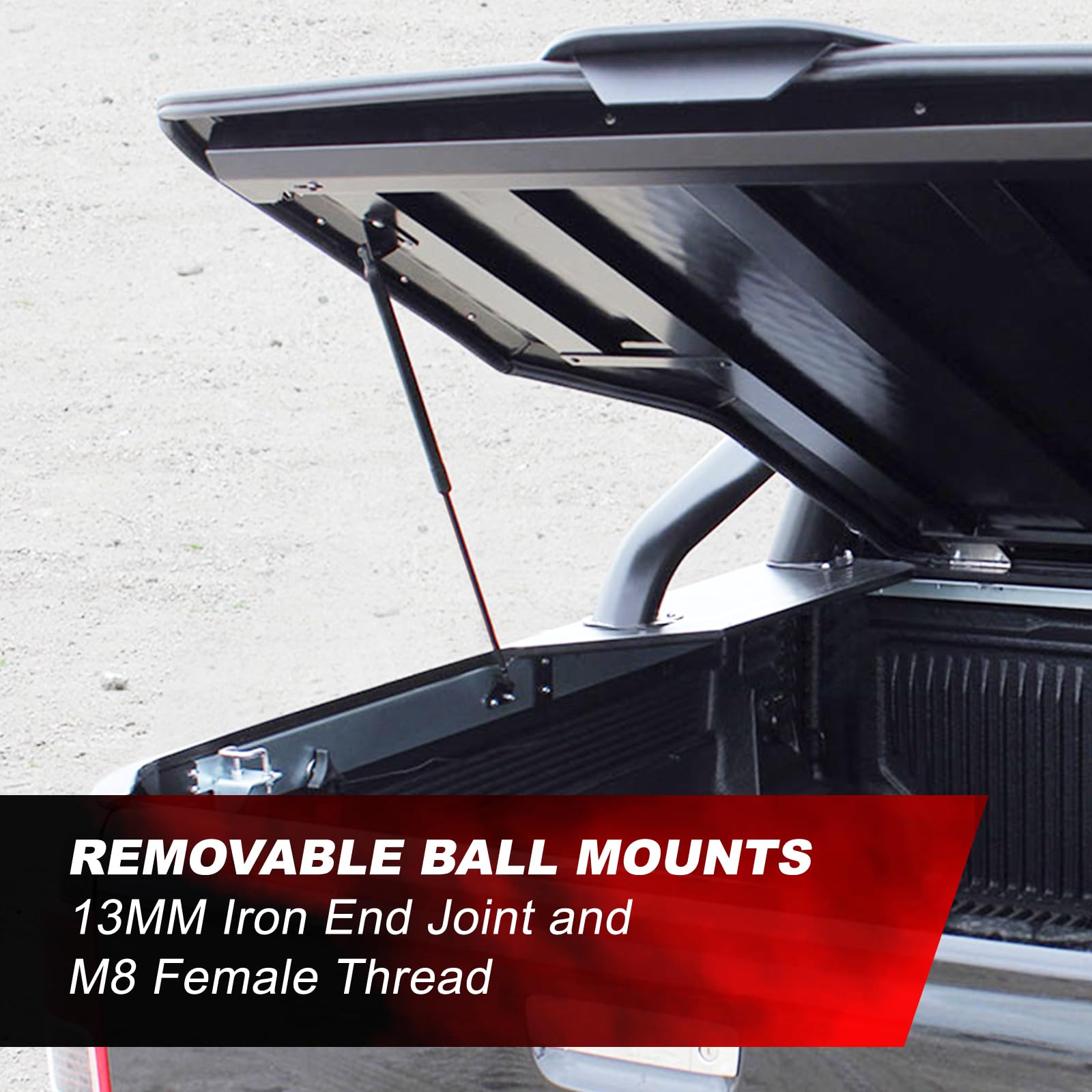 Iaqwe 38 Inch 80Lb/356N Gas Struts Lift Support For Tonneau Cover Rv Bed Window Basement Floor Door Duty Lid Truck Bed Outdoor B