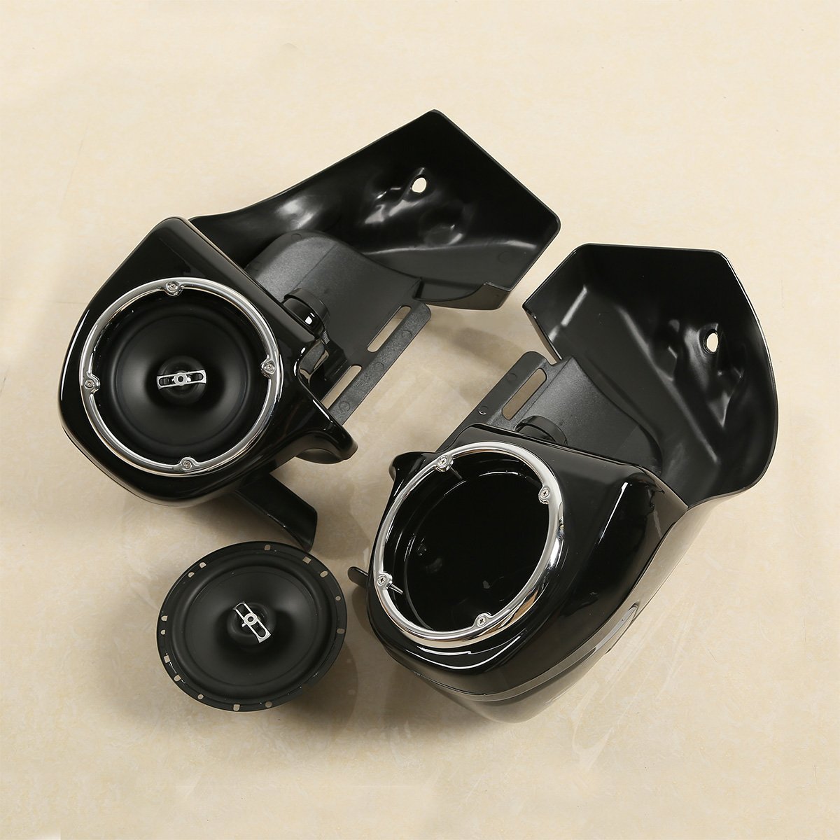 Xfmt Lower Vented Leg Fairing W/ 6.5' Speakers For Harley Touring 1983-2013 Road King Electra Street Glide Ultra Classic