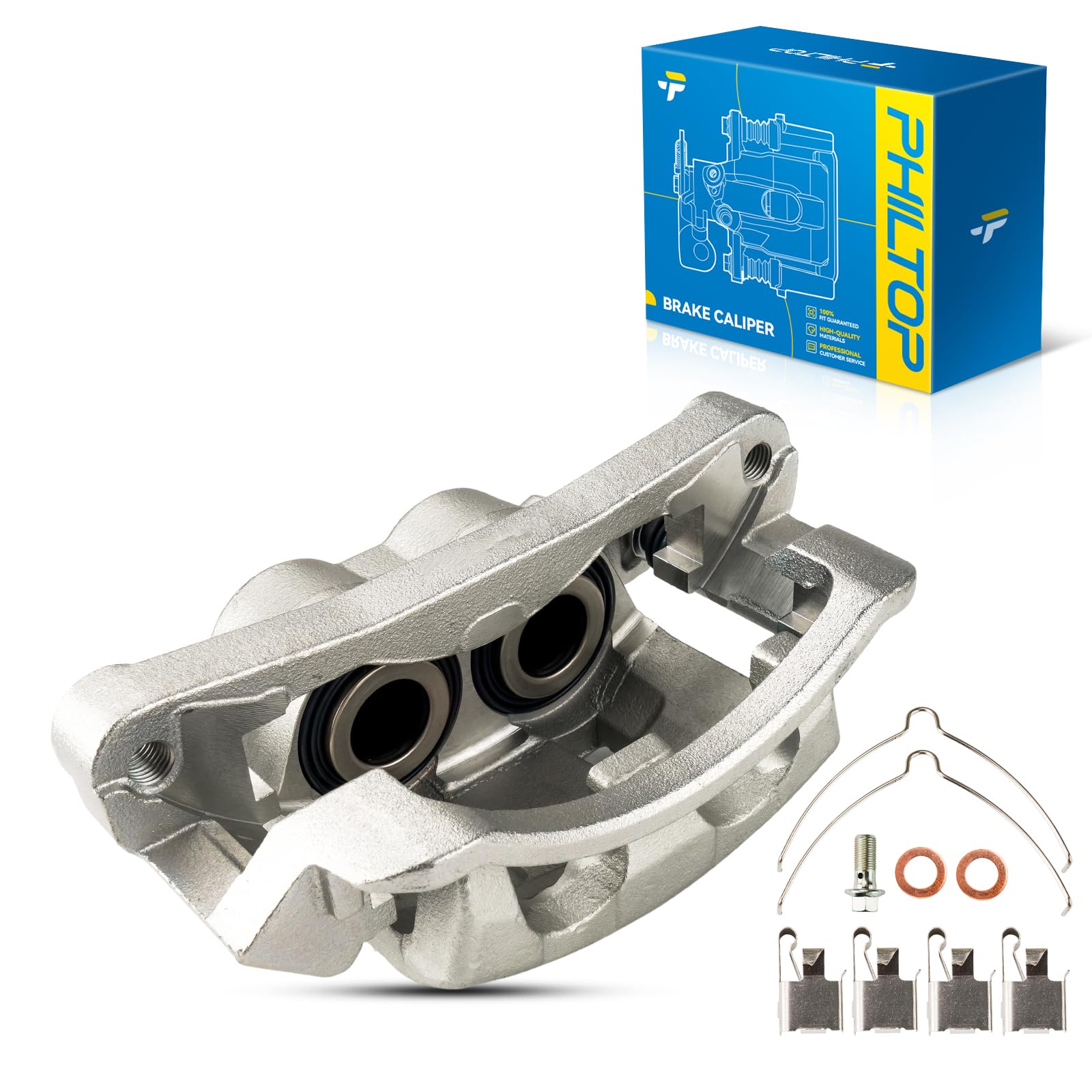 Philtop Brake Caliper Front Right Compatible With 1999-2004 Ford F-250 Super Duty, 1999-2004 Ford F-350 Super Duty, 2000-2005 Fo