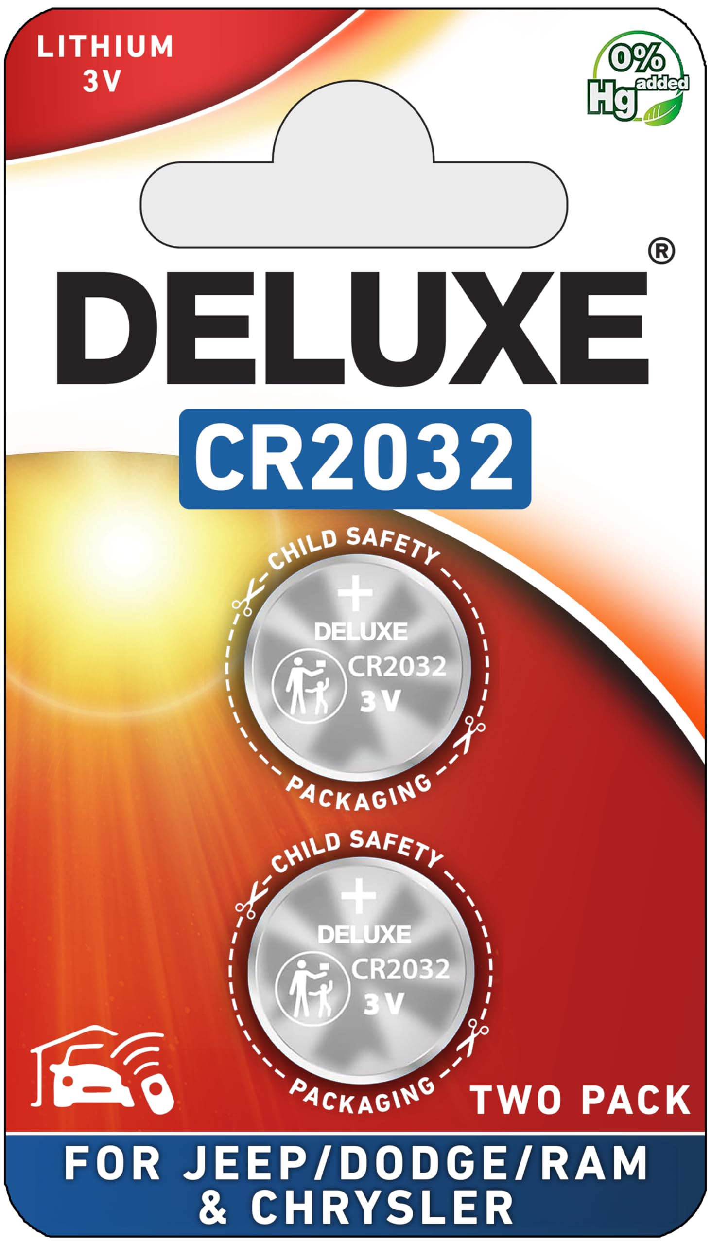 Key Fob Replacement Batteries For Jeep Dodge Ram Chrysler (Cherokee Caravan Town & Country Charger Compass Durango Challenger Jo