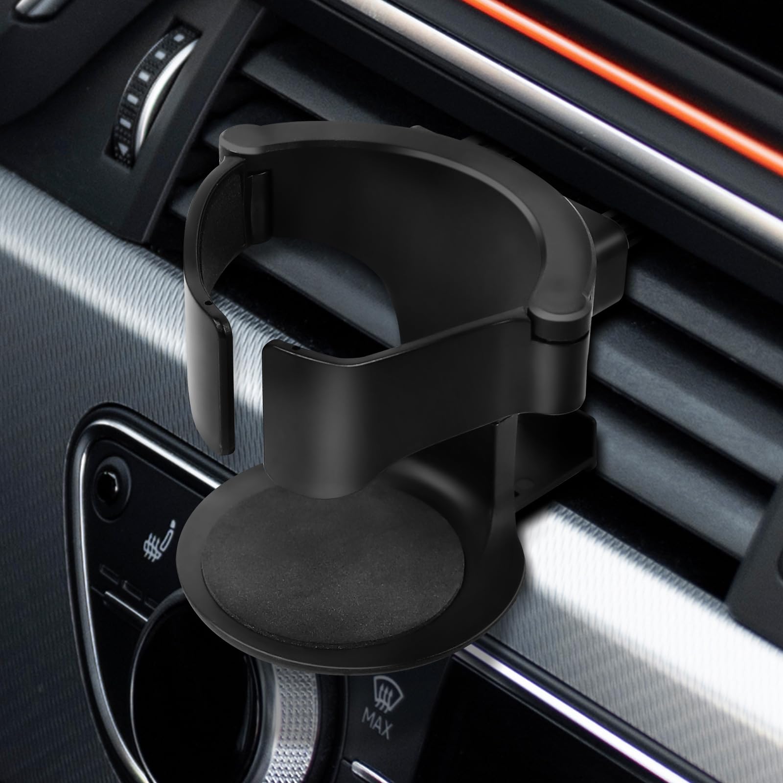 Wuyaoyao Car Cup Holder, Cup Holder for Car Air Vent, Automotive Air Vent Cup Holder Expander with 3 Kinds Mounting Clips, Drink
