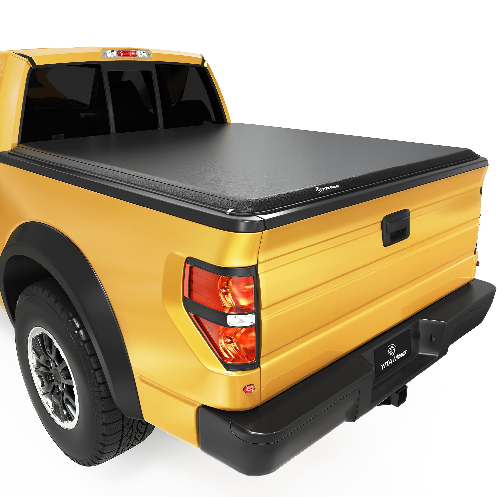 Yitamotor Soft Roll Up Truck Bed Tonneau Cover Compatible With 2009-2014 Ford F-150 6.5 Ft Bed