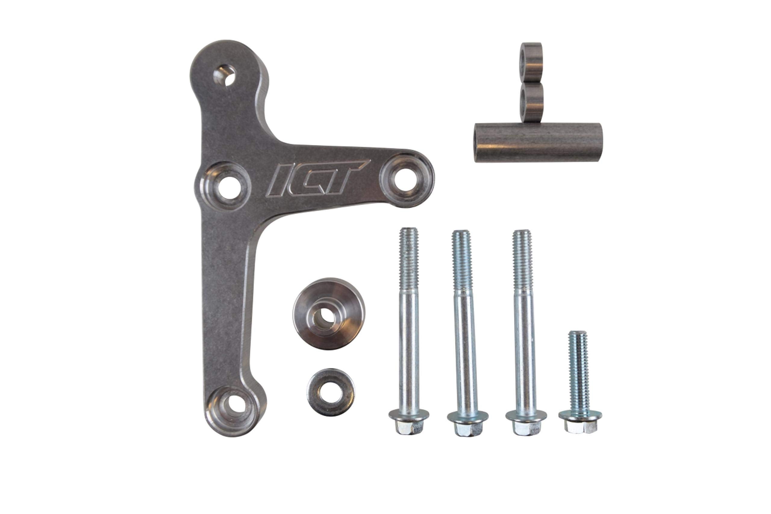 ICT Billet LS Billet Alternator Bracket Low Mount Compatible with Chevy Corvette American Made CNC Machined Aluminum 5.7L 6.0L 6.2L LS1 LSX LS3 LS2 LS6 551667-1