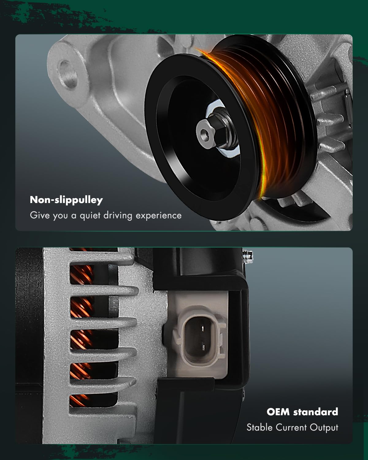 SCITOO Alternator Fits for Jeep for Commander 2006 V8 5.7L, Grand Cherokee 2005 2006 V8 5.7L, Grand Cherokee 2006 V8 6.1L - 12V