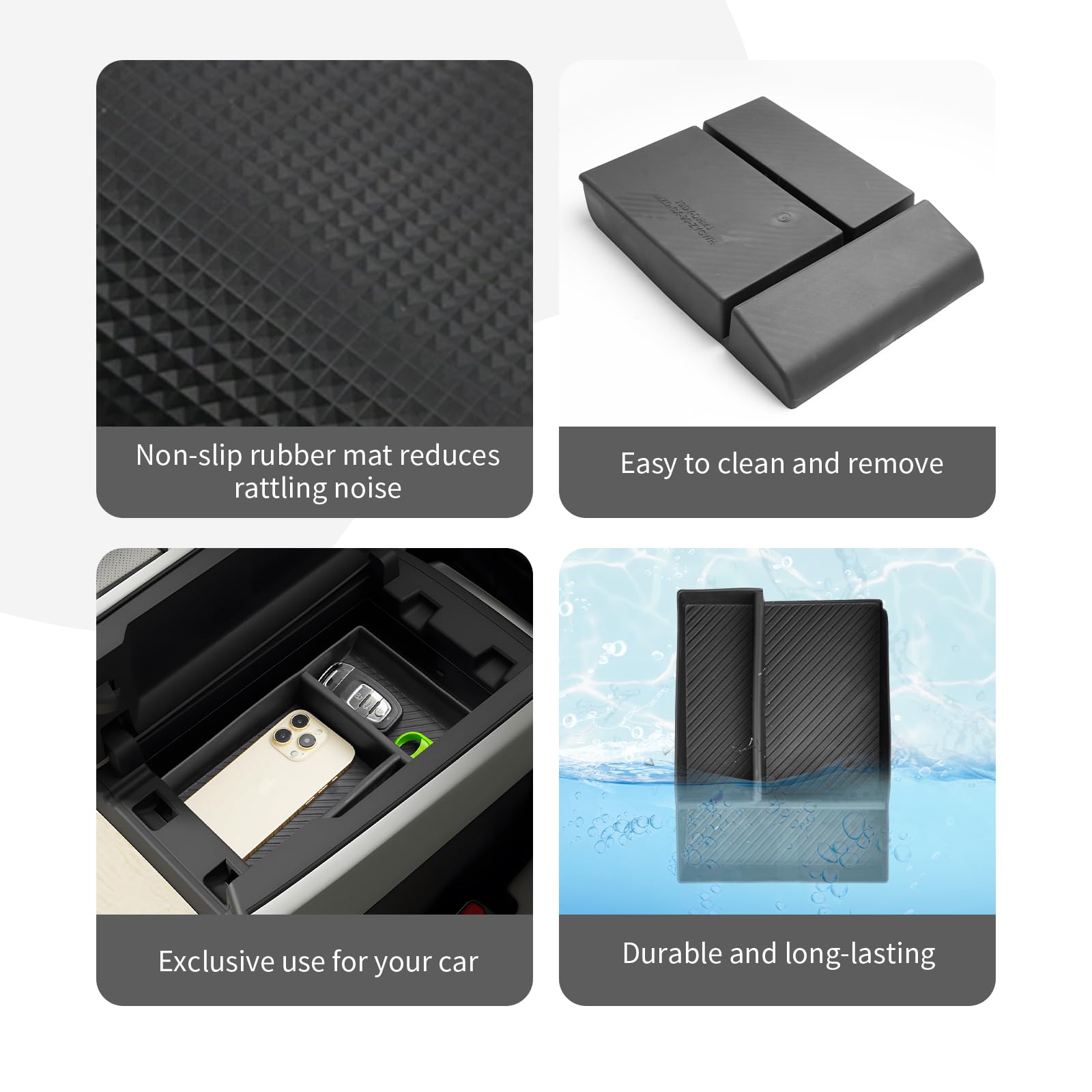 Cdefg For 2024 2025 Mazda Cx-90 Cx-70 Center Console Organizer Tray Compatible With 2024 2025 Mazda Cx-90 Cx-70 Middle Console Armrest Storage Box 2024 2025 Cx-90 Cx70 Accessories(1 For Armrest Only)