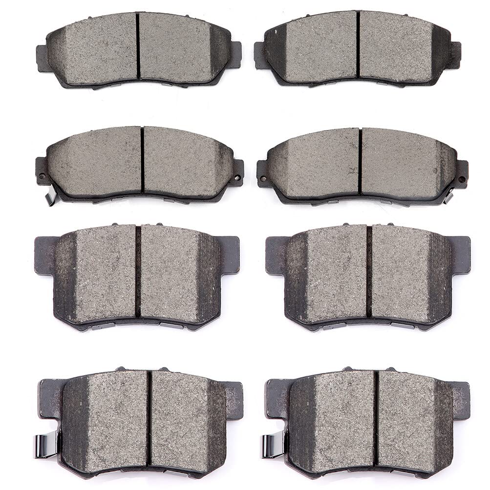 Cciyu D1089 D536 8Pcs Front & Rear Ceramic Brake Pads Kits 2007-2012 For Acura Rdx