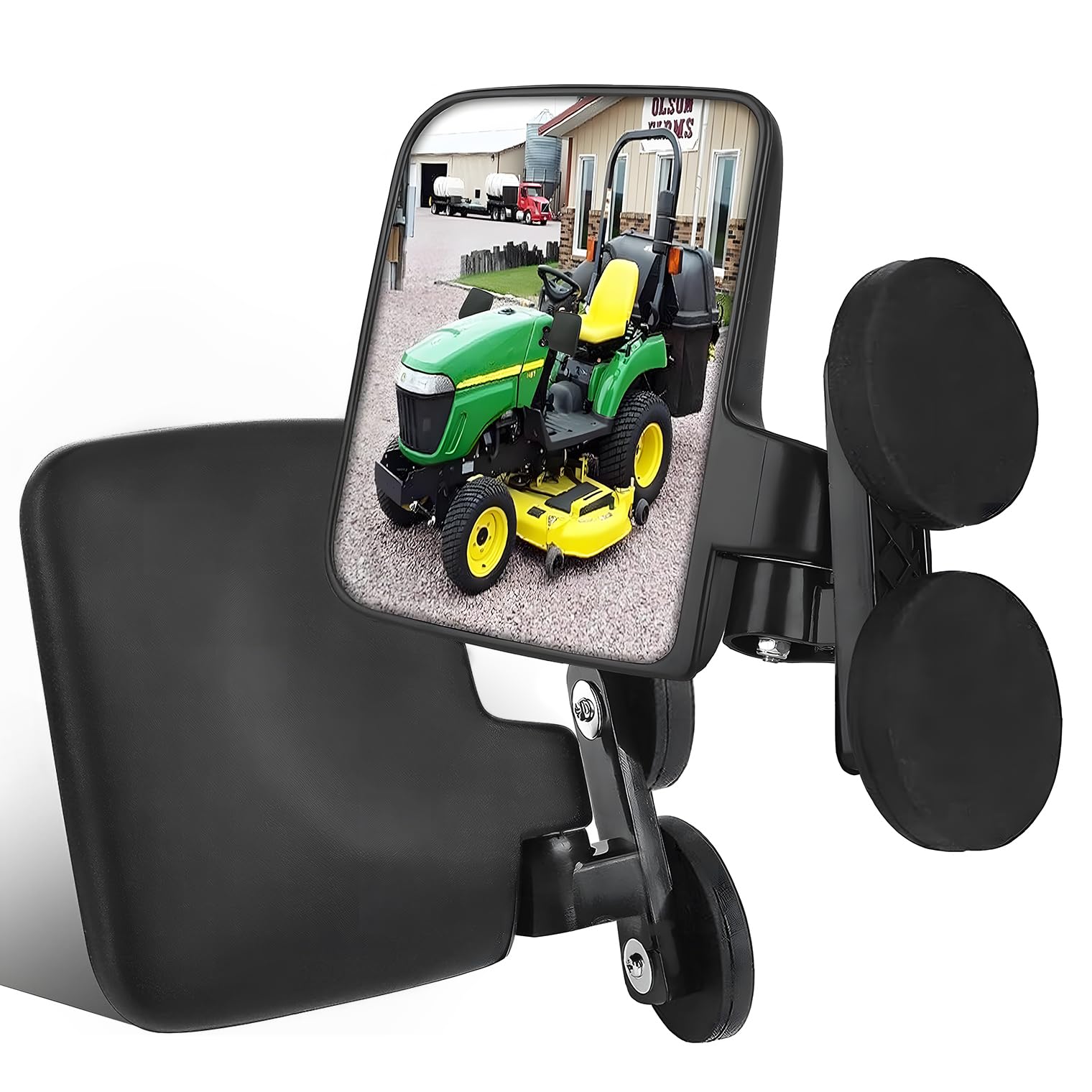 Magnetic Tractor Mirrors, Rearview Mirrors Compatible With Mahindra, Kubota, John Deere, And Lawn Mover Side Mirrors With Strong