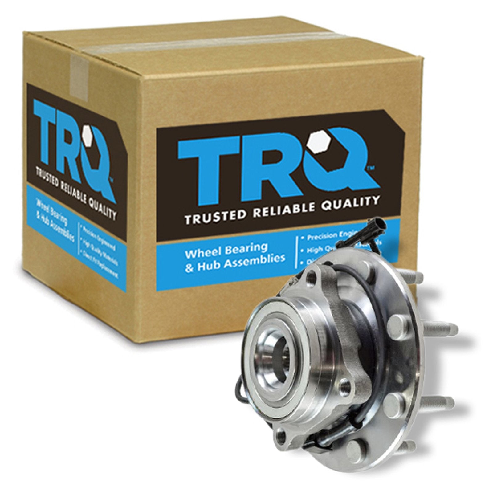 Trq Front Wheel Bearing & Hub Assembly With Abs Sensor Compatible With 2002-2006 Chevrolet Avalanche 2500 2001-2006 Silverado 15