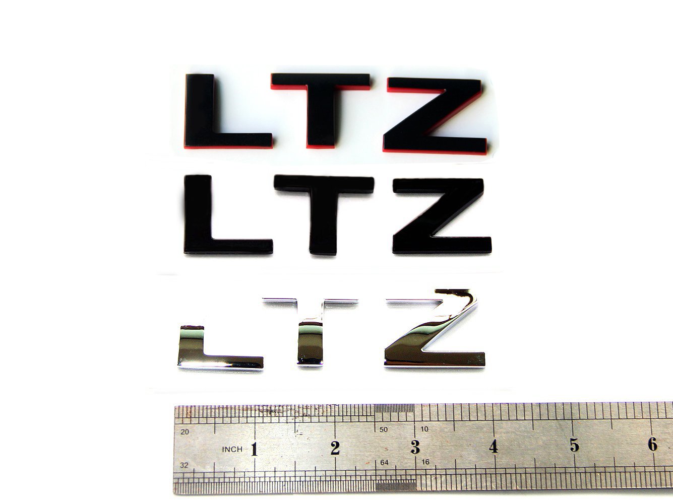 1X Oem Ltz Letter Nameplate Emblem Badge Compatible With Silverado Sierra Tahoe Suburban Glossy (2007-2018 Redline)