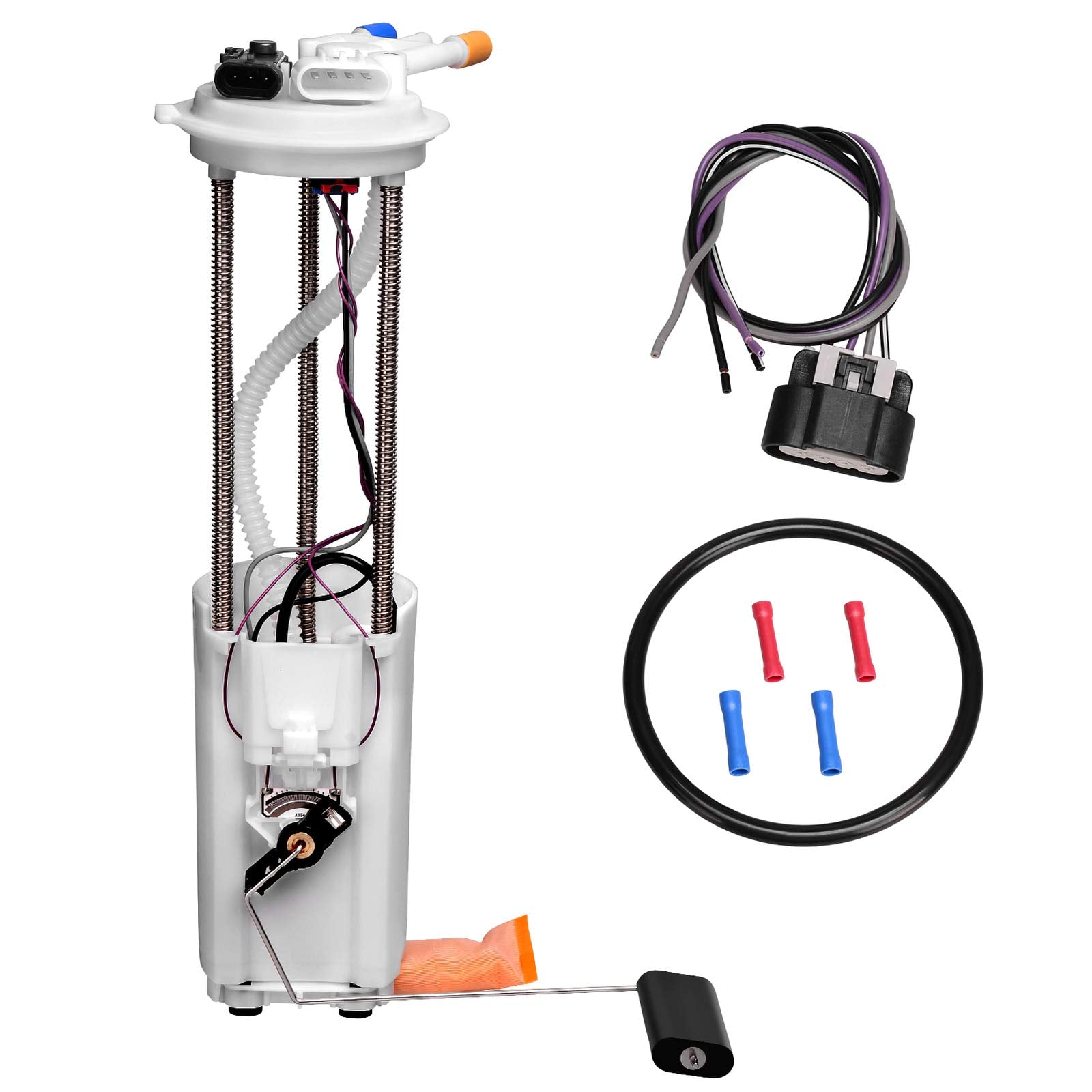 Dwvo Fuel Pump With 2 Connectors & Level Sensor Compatible With 1997-2000 Chevy Gmc C/K 1500 2500 3500 Pickup 4.3L 5.0L 5.4L 7.4