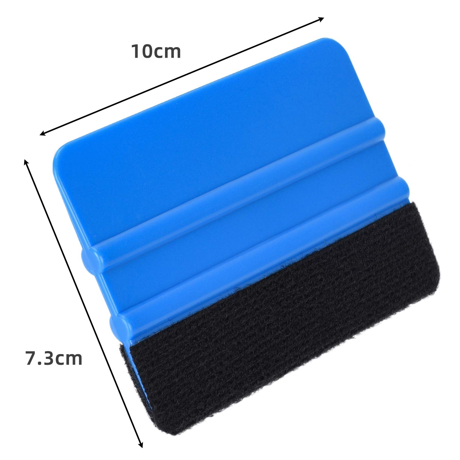 Durable Black Felt Edge Vinyl Squeegee Tool 4-Inch, Car Vinyl Film Wrapping Decal Squeegee Window Tint Work, Professional Scratc