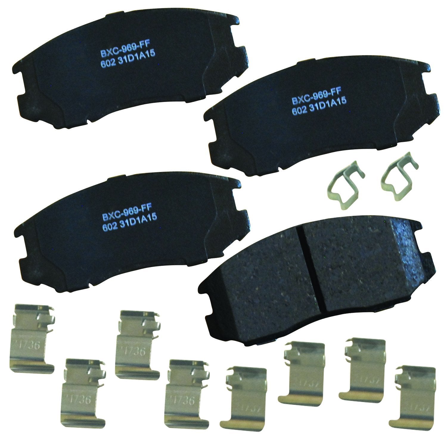 Bendix Premium Sbc602 Ceramic Front Brake Pads For Dodge Colt 1995-1991, Eagle Summit 1996-1991, Mitsubishi Mirage 2000-1993, Pl