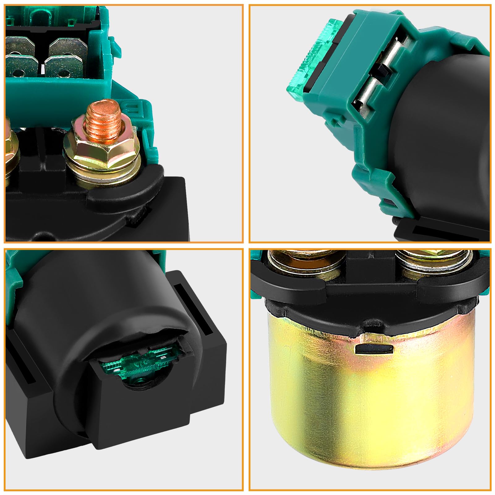 Starter Solenoid Relay Compatible With Kawasaki Bayou 220 250 Ninja 1000 600 For Honda Shadow 600 Cb750 Cb400 Cb650 Cb900 Crf150 Crf 230 Goldwing Gl1000 Gl1100 Gl1200 Gl1500 Shadow 1100 500 600 700
