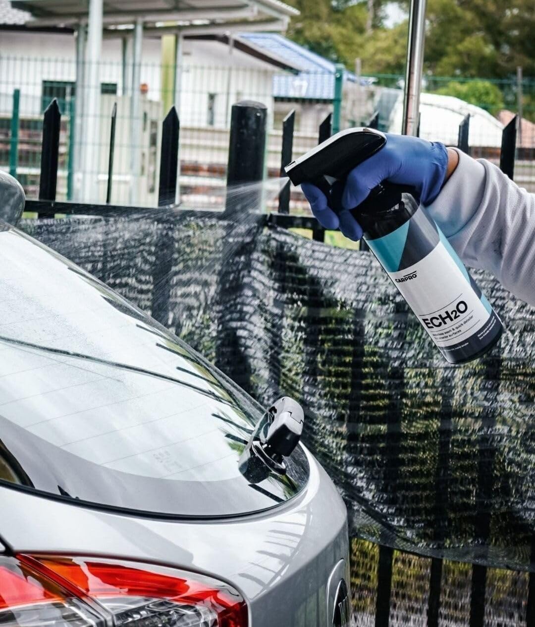 Carpro Ech2O Waterless Wash, High Gloss Detail Spray, Rinse-Less Wash, And Clay Lubricant Concentrate - 4 Liter (135Oz)