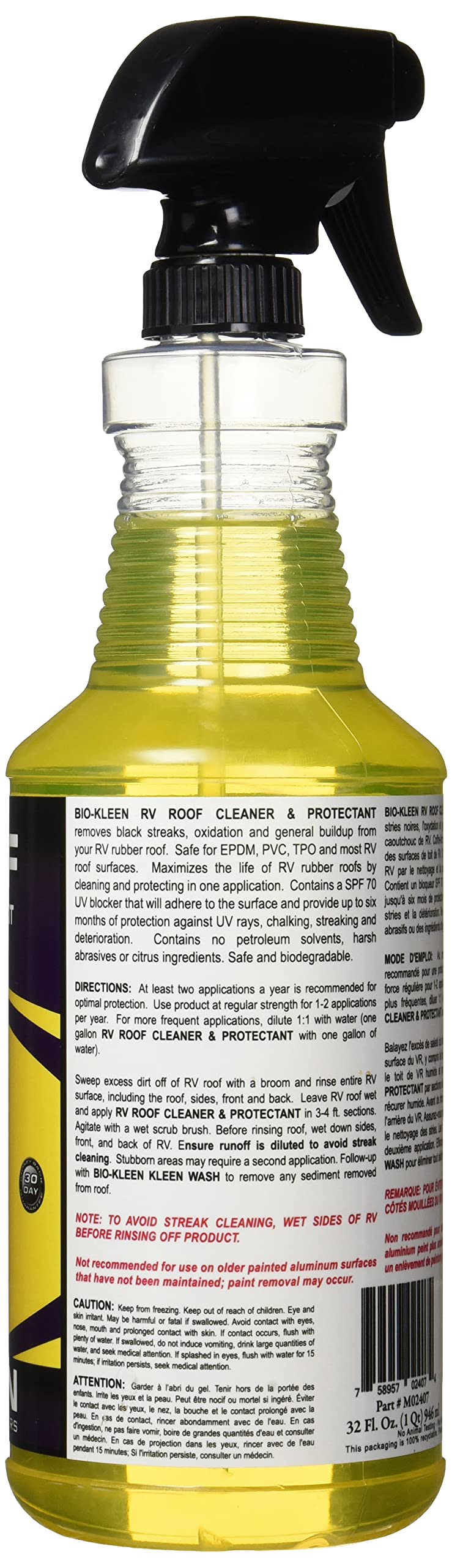 Bio-Kleen M02407 Roof Clean And Protect