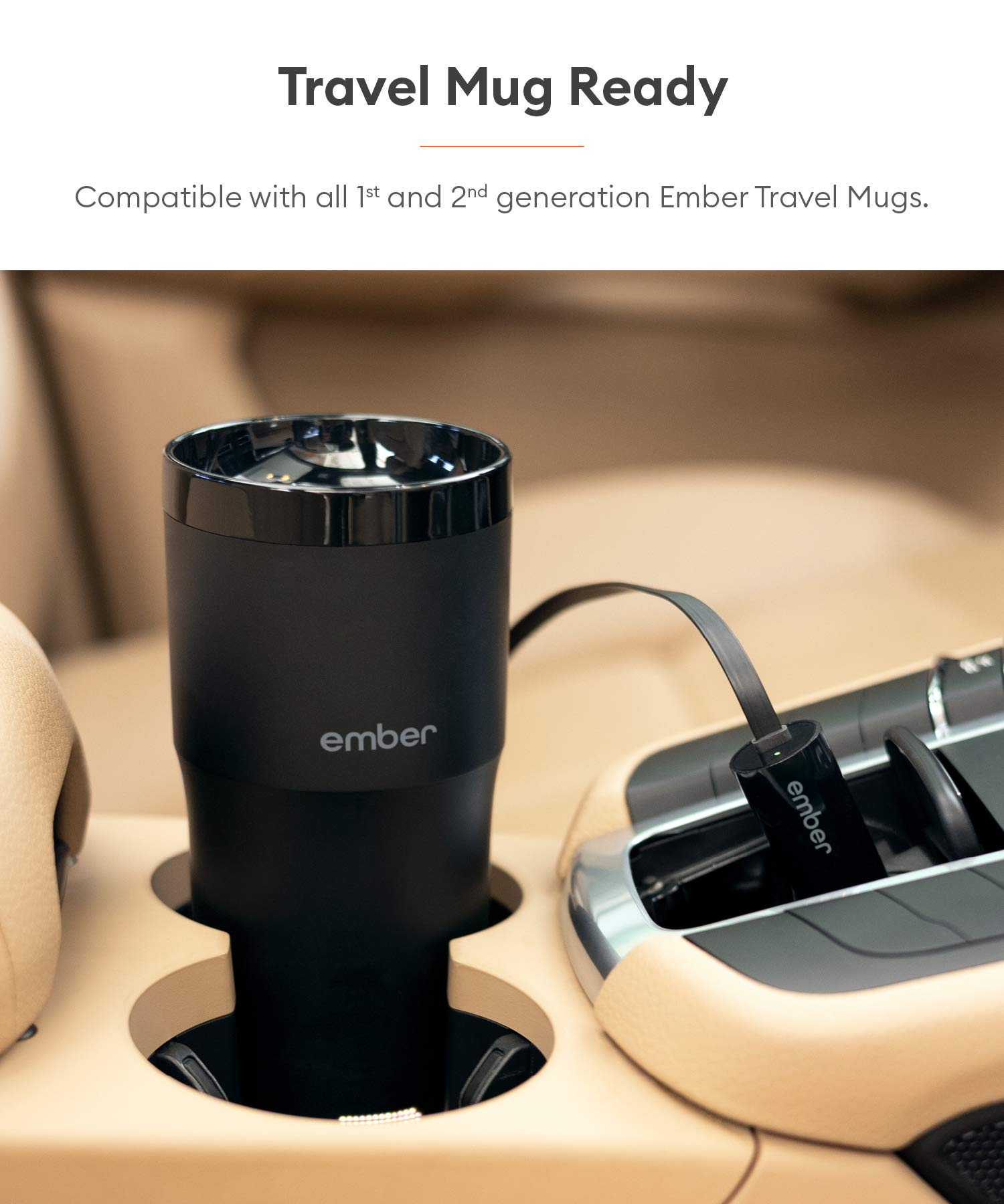 Ember Car Charger For Use Temperature Control Travel Mug 2
