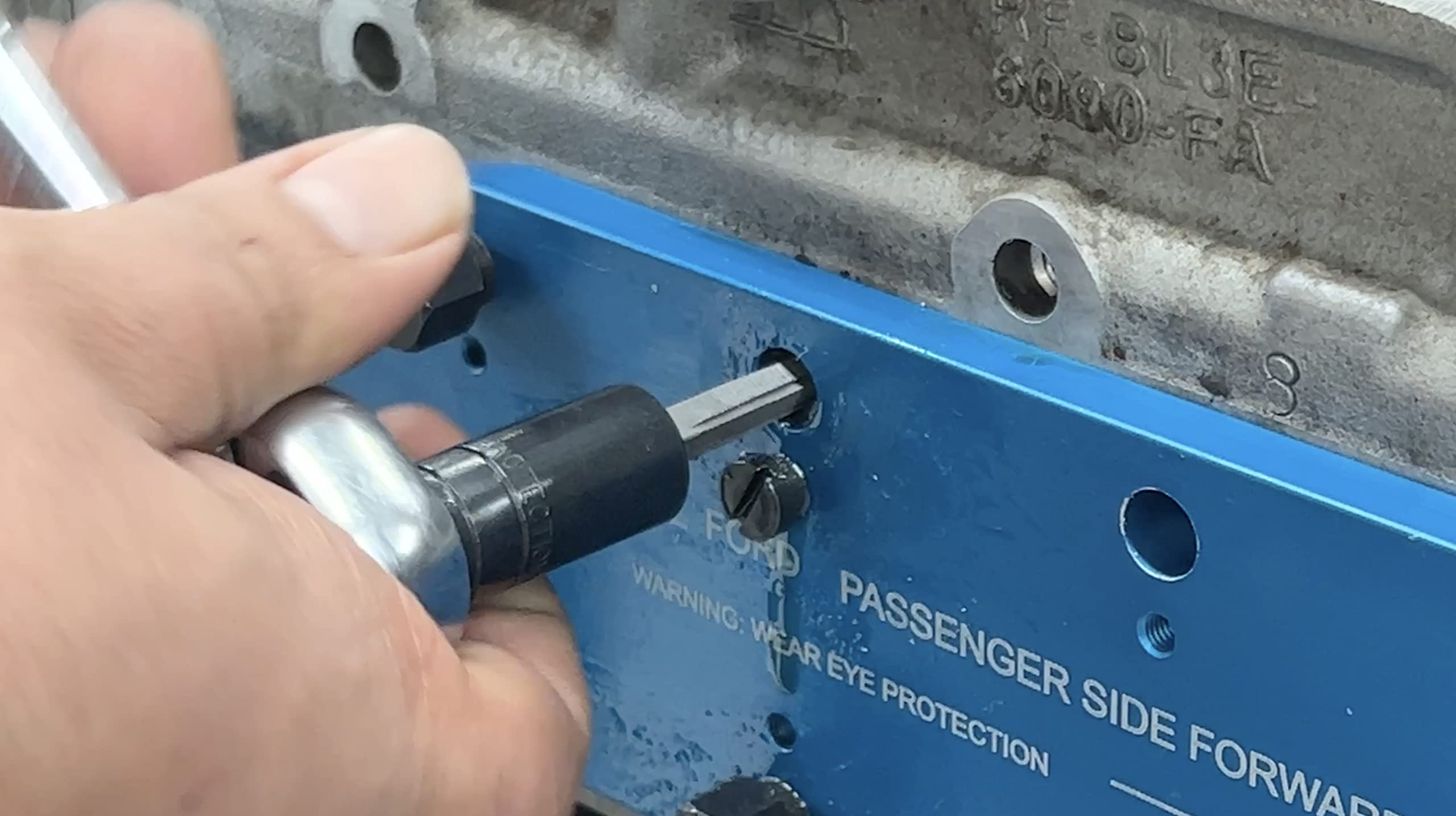 Lisle 72610 Manifold Drill Template For Ford 3.5L Ecoboost, Blue