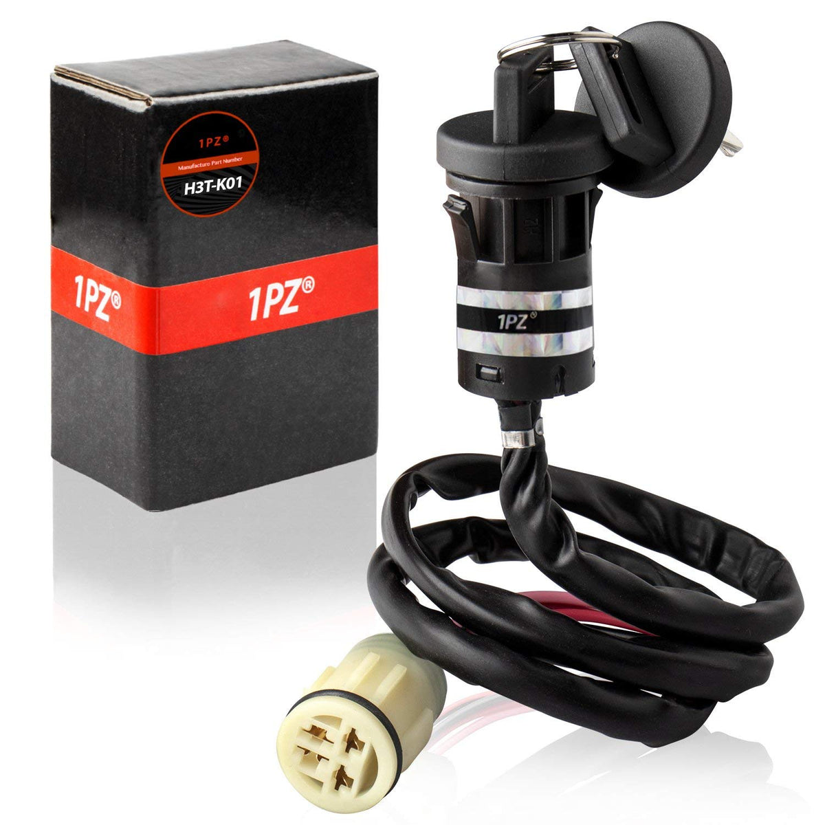 1Pz H4T-K01 Ignition Key Switch Replacement For Honda Atv Trx420 Rancher 420 2007 2008 2009 2010 2011 2012 2013 2014 2015 2016 2