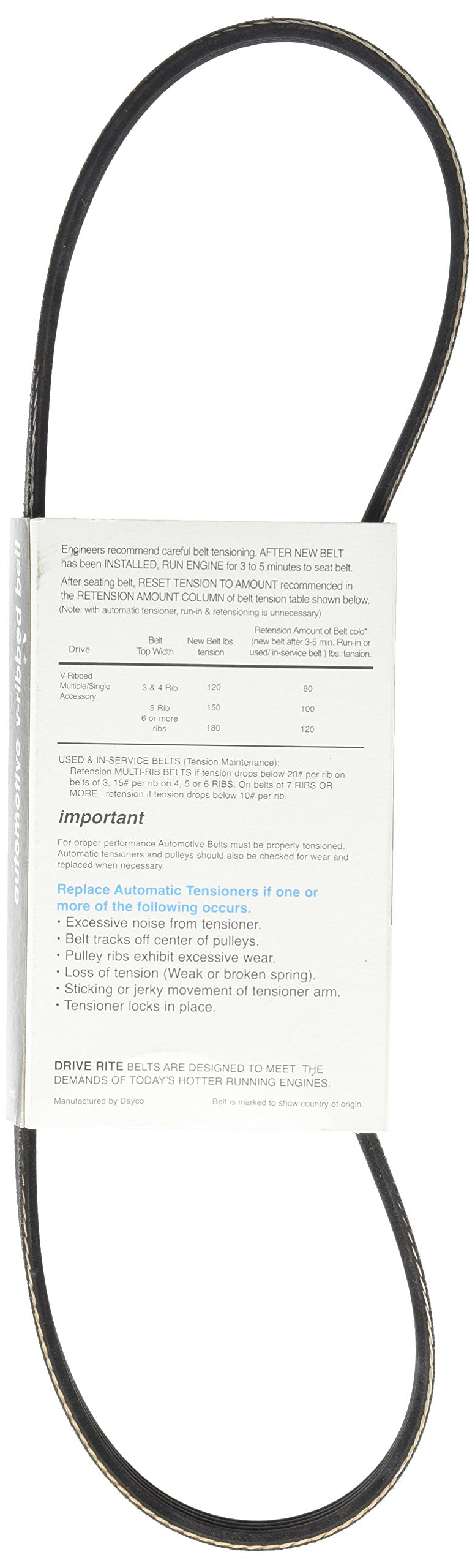 Dayco 5040315Dr Serpentine Belt