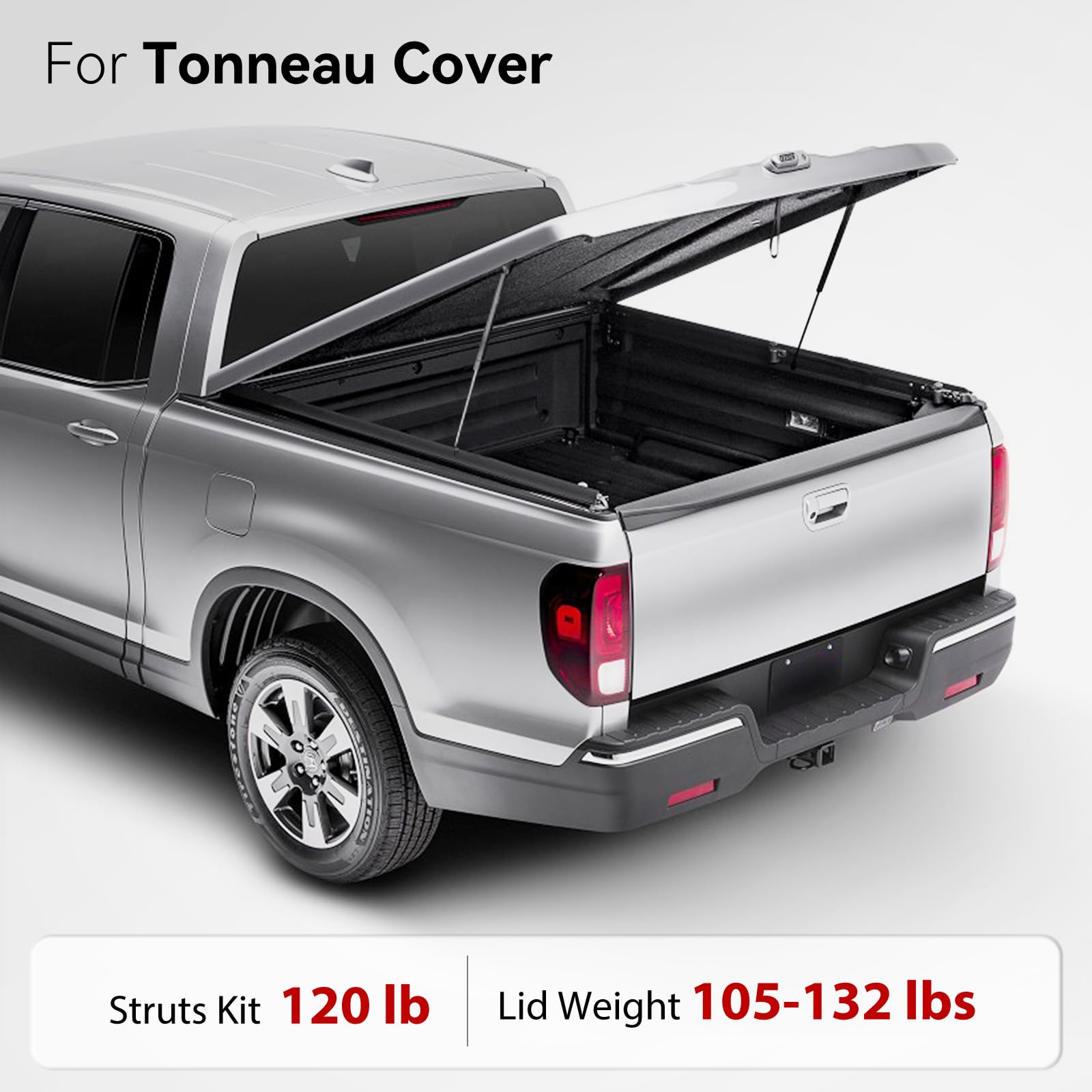 Vepagoo 100120 28 Inch 120Lb/534N Heavy Duty Lift Support Gas Shock Strut Spring For Truck Bed Tonneau Cover Trailer Cap Camper