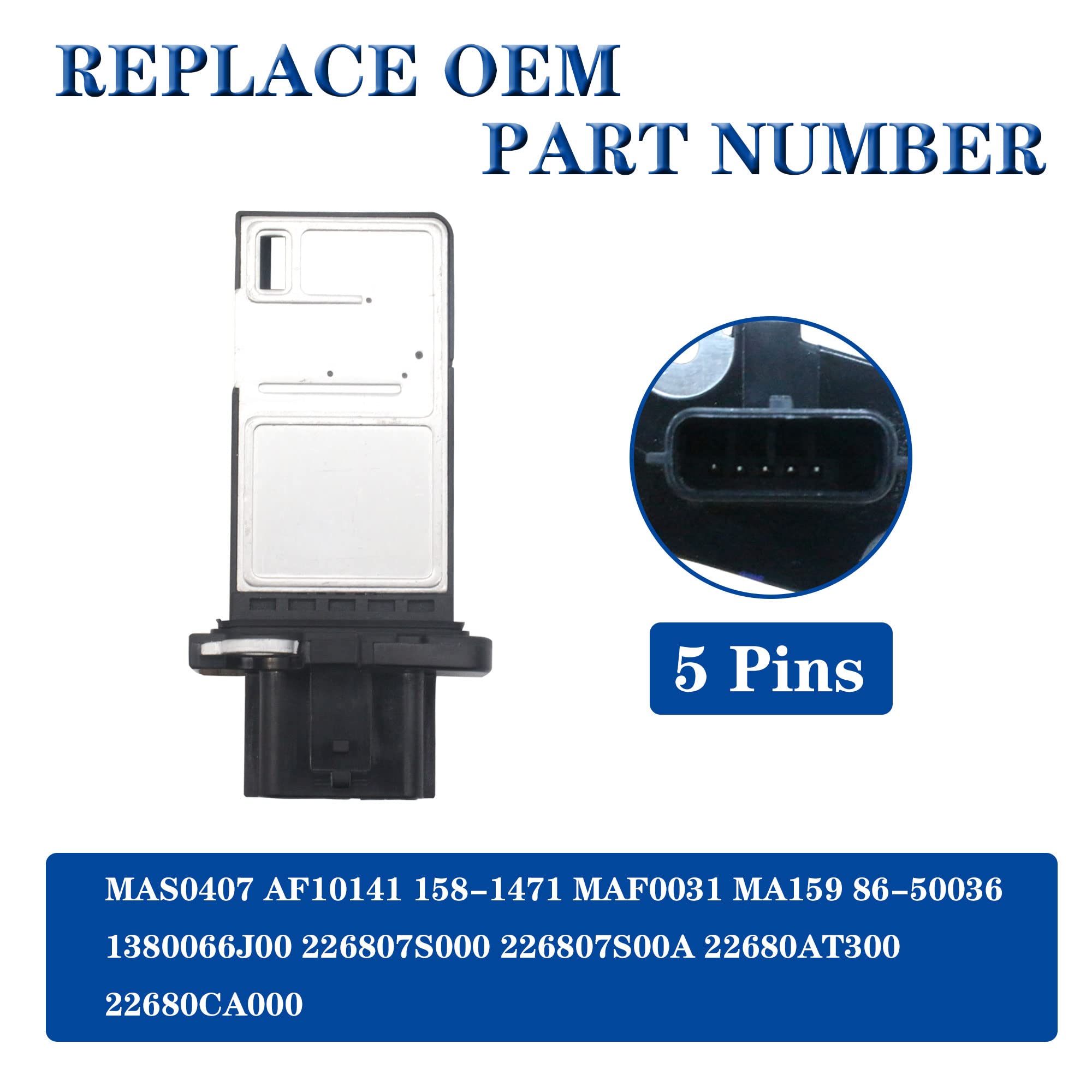 Advanex Mass Air Flow Sensor Meter Compatible With 04-07 Nissan Pathfinder Titan Frontier Altima Versa Armada Xterra / 04-08 Inf