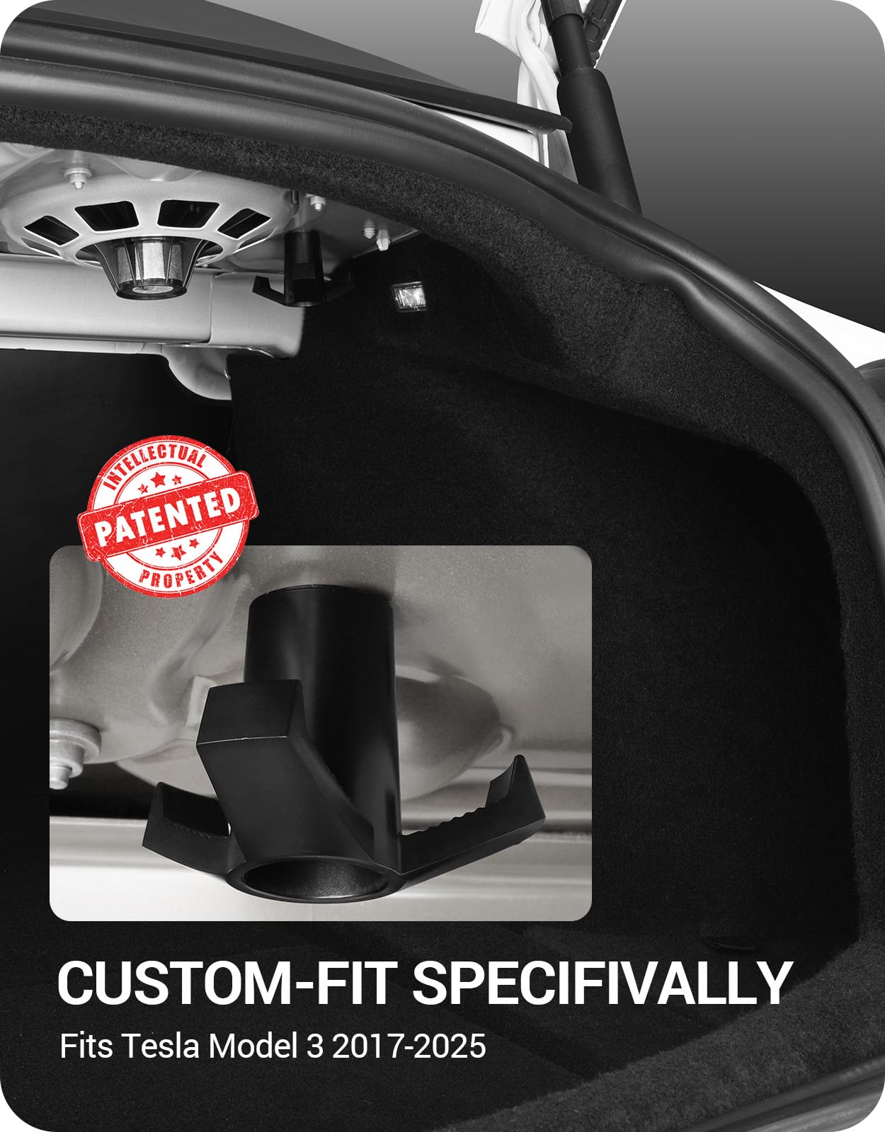 Basenor Tesla Model 3 Trunk Grocery Bag Hook Trunk Hook Model 3 Highland Accessories 2017-2025 Upgraded