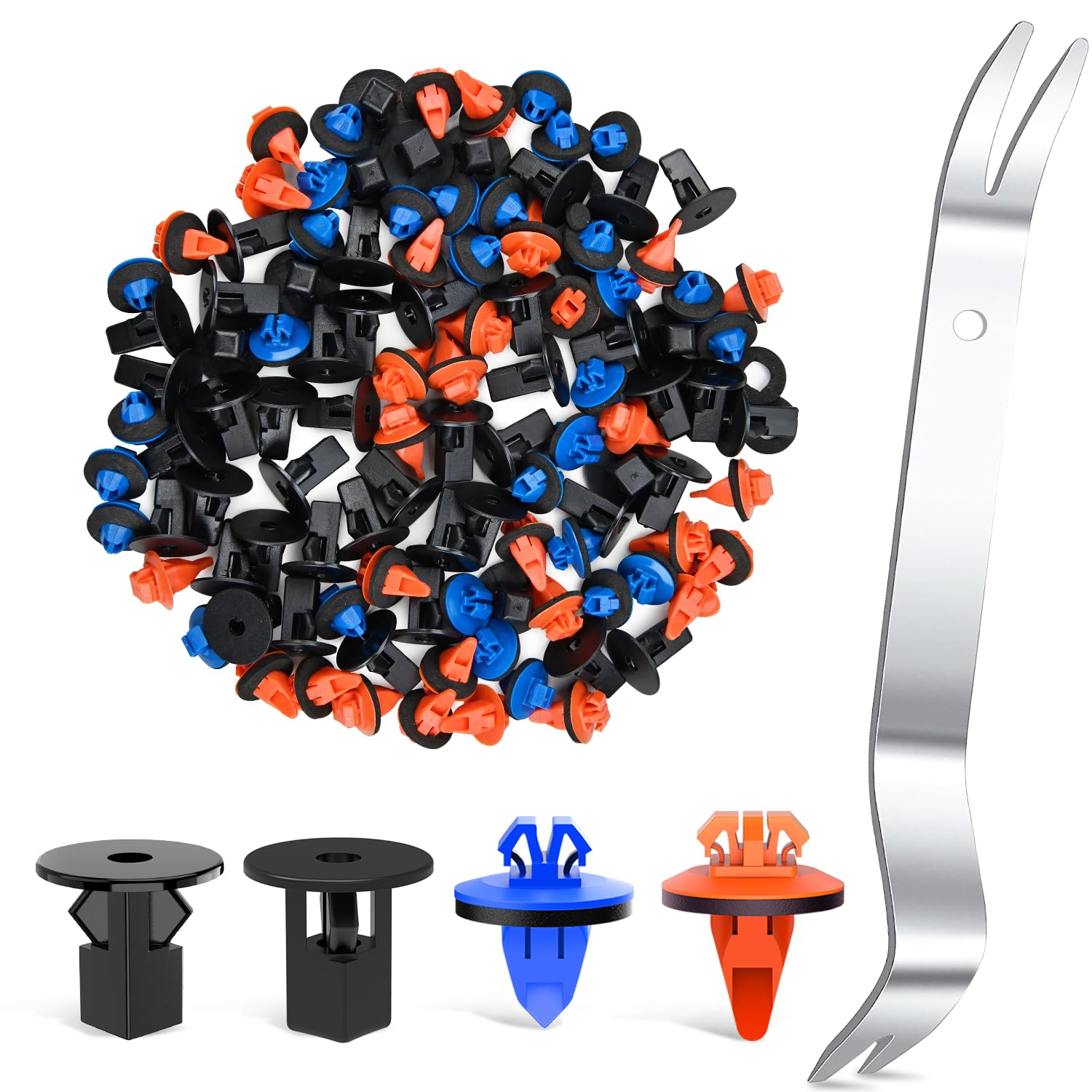 Gooacc 120Pcs Car Bumper Retainer Clips Bumper Fender Liner Kit For Lexus Toyota 4Runner Tacoma Rav4 Scion 75495-35010 75397-350