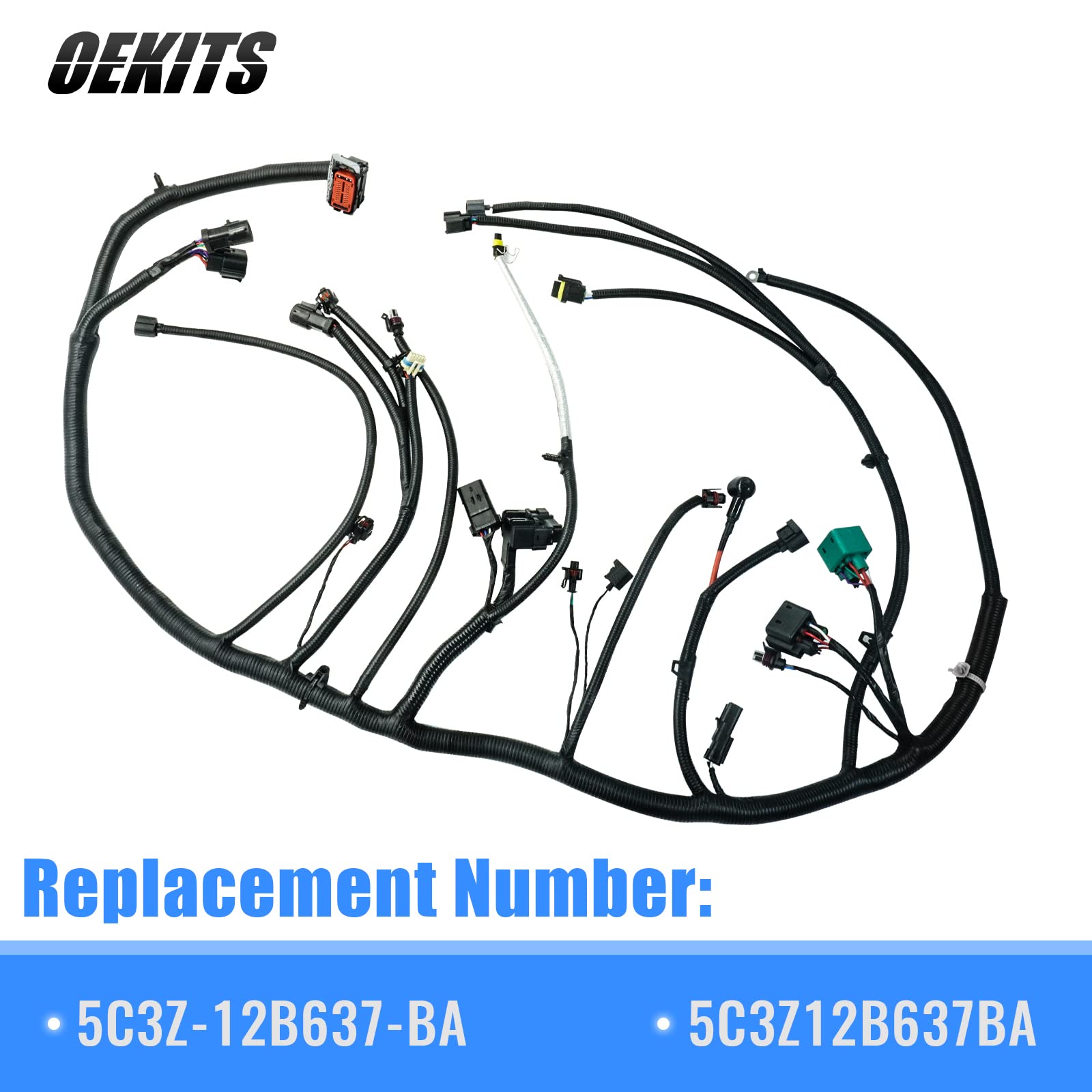 5C3Z12B637Ba 5C3Z-12B637-Ba Engine Wiring Harness Fit For 2005 2006 2007 F250 F350 F450 F550 Ford Engine Wire Harness Cable Super Duty 6.0L Diesel Powerstroke Engine