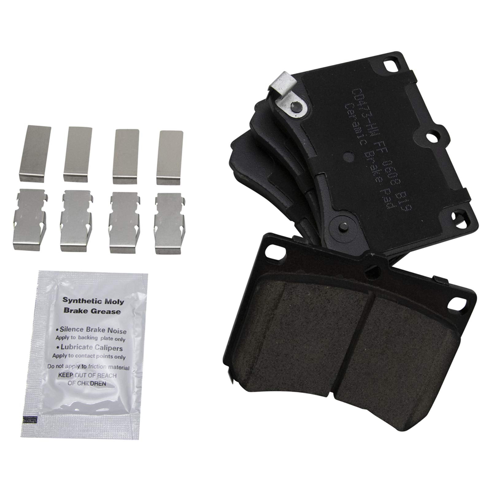 TRQ Front Brake Pads Ceramic Compatible with 1991-2003 Ford Escort 1992-1995 Mazda MX-3 1990-1998 Protege 1991-1999 Mercury Trac