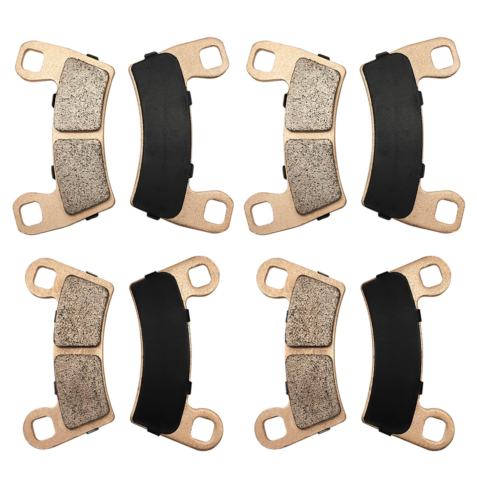 Front & Rear Brake Pads Sintered for Polaris RZR 900 S-900 S-1000 2-Seater Trail 2015-2024, OEM# 1911085 2206025 2203318 2208936