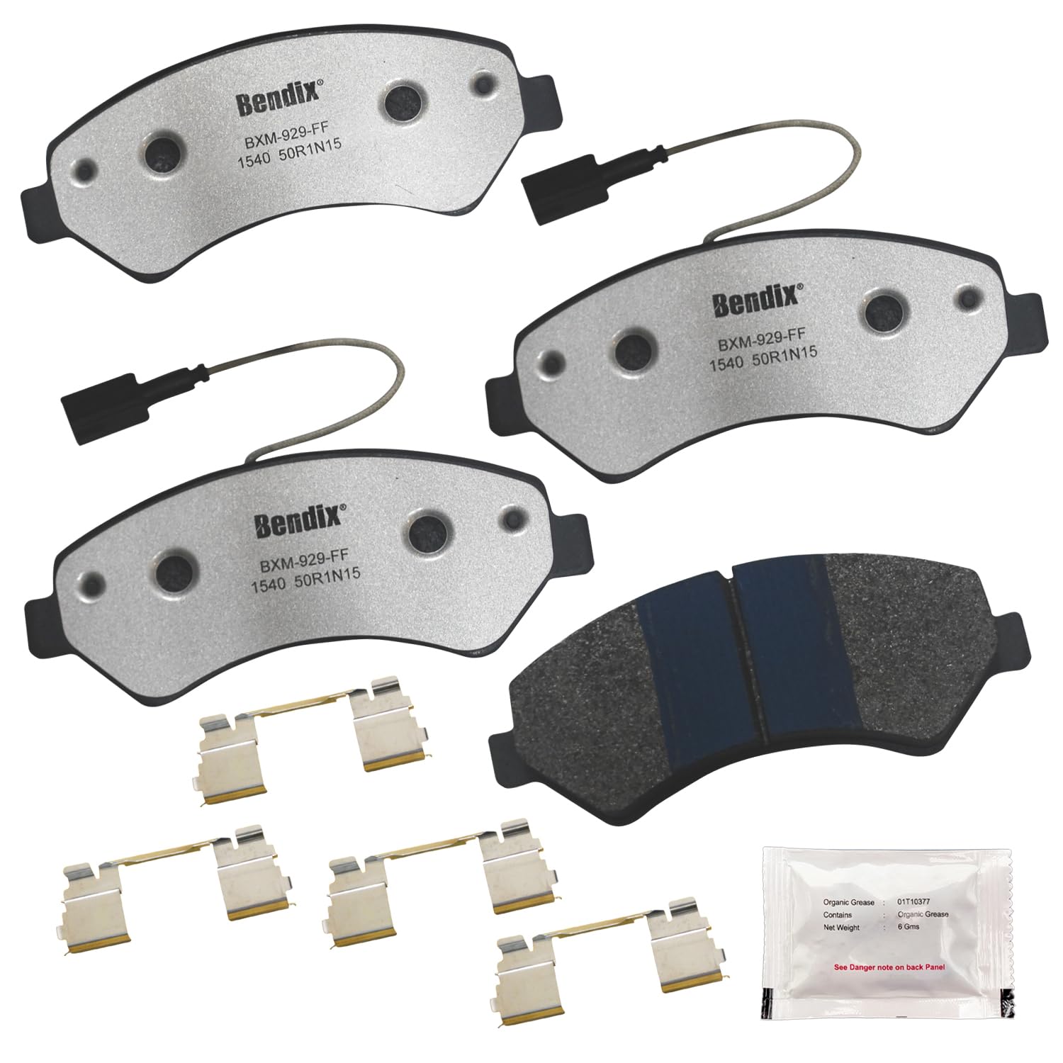 Bendix Fleet Metlok Mkd1540Fm Semi-Metallic Front Brake Pads For Fiat Ducato 2020-2011, Peugeot Manager 2015-2009, Ram Promaster