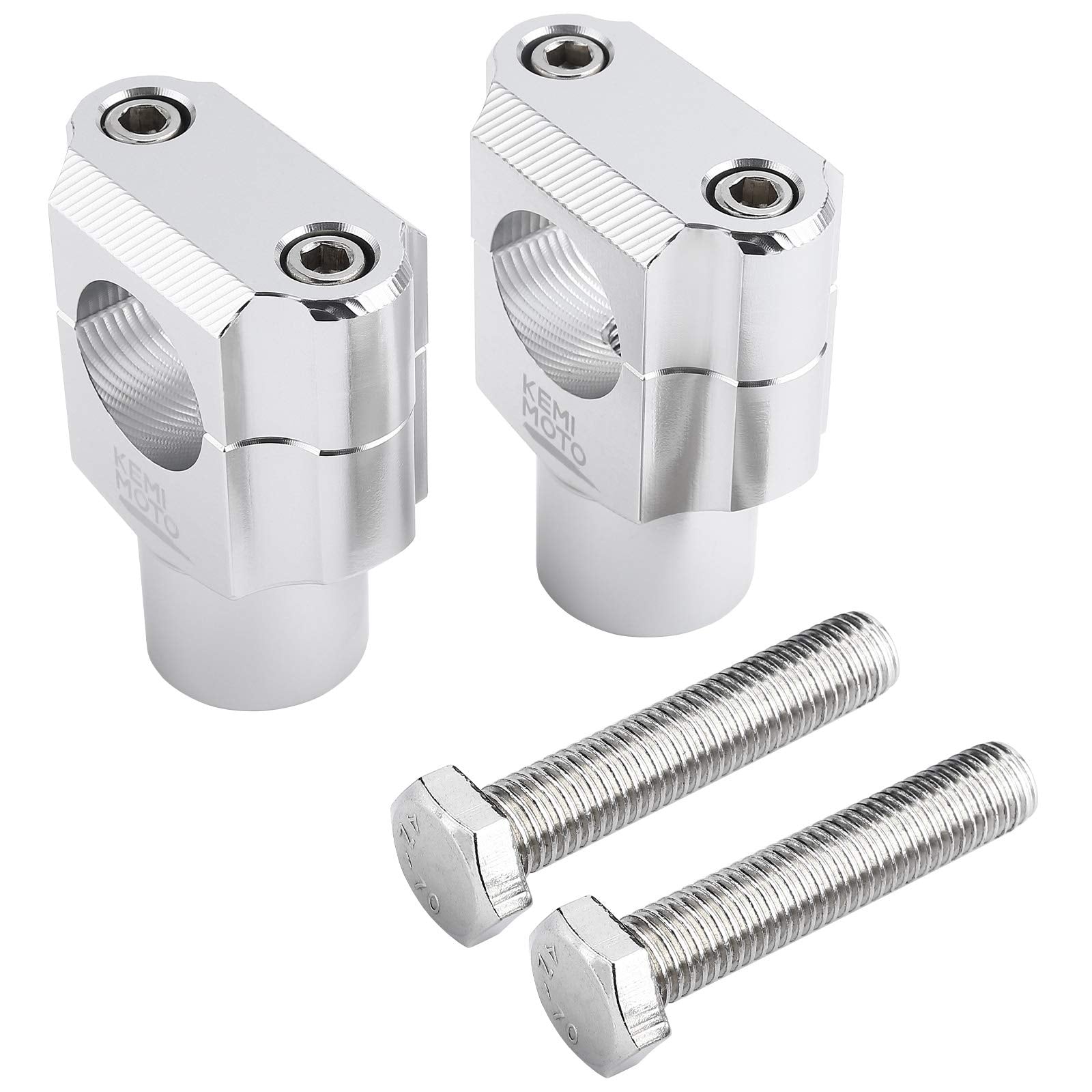 Kemimoto 1 Inch Motorcycle Handlebar Risers, Aluminum Alloy Motorcycle Risers, Compatible With Sportster Softail Dyna V-Star Shadow, Universal Motorcycle Accessories